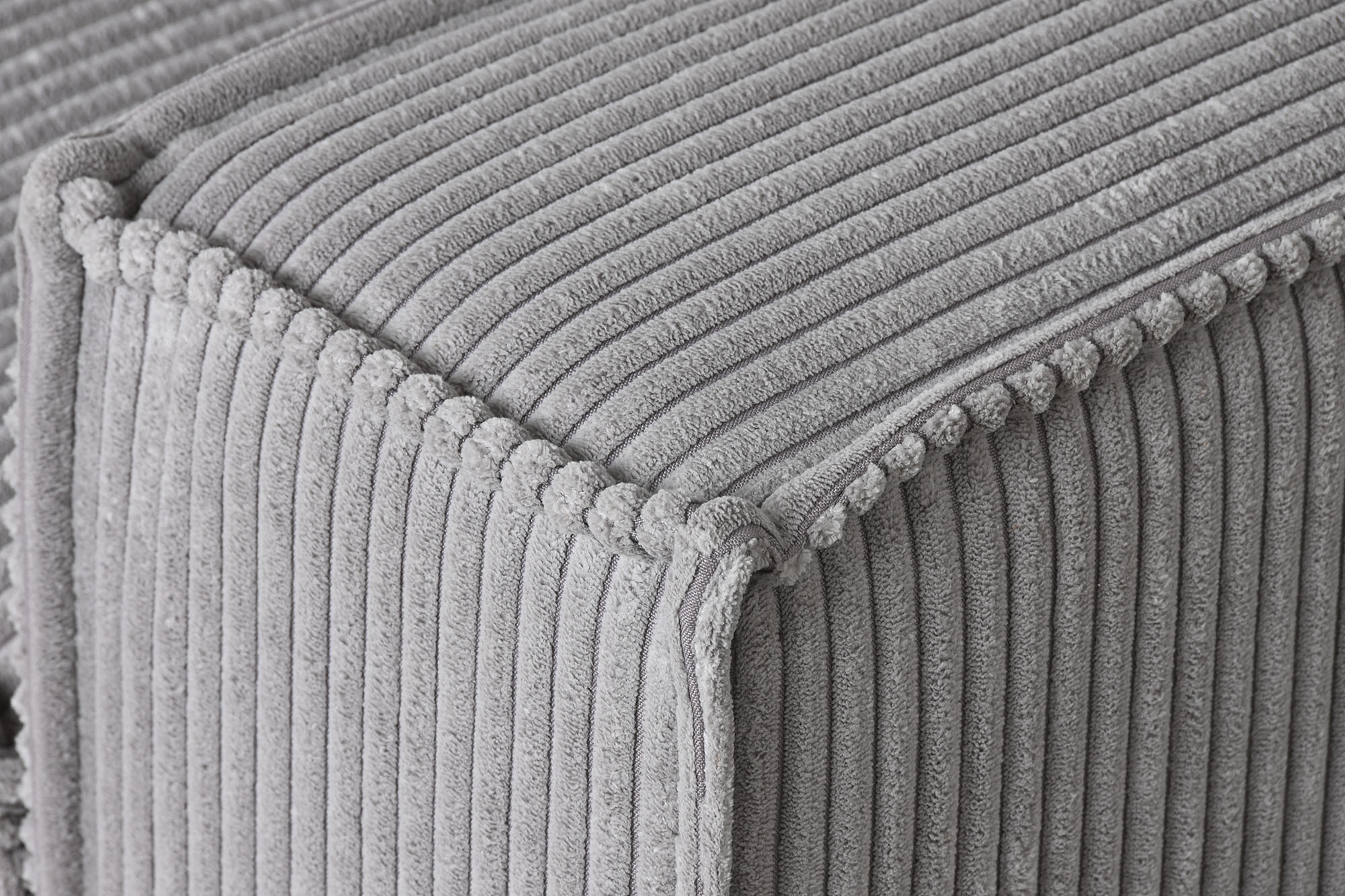 Sofa cama poliester 230x94x75 pana gris claro
