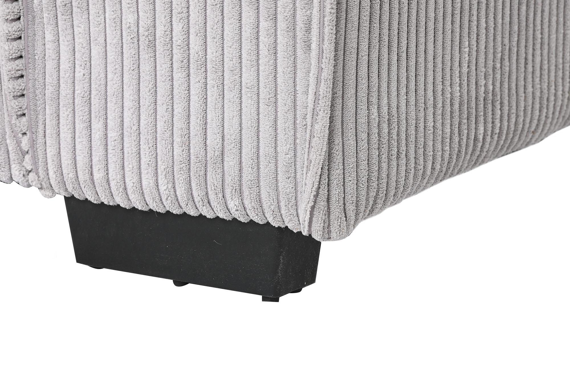 Sofa cama poliester 230x94x75 pana gris claro
