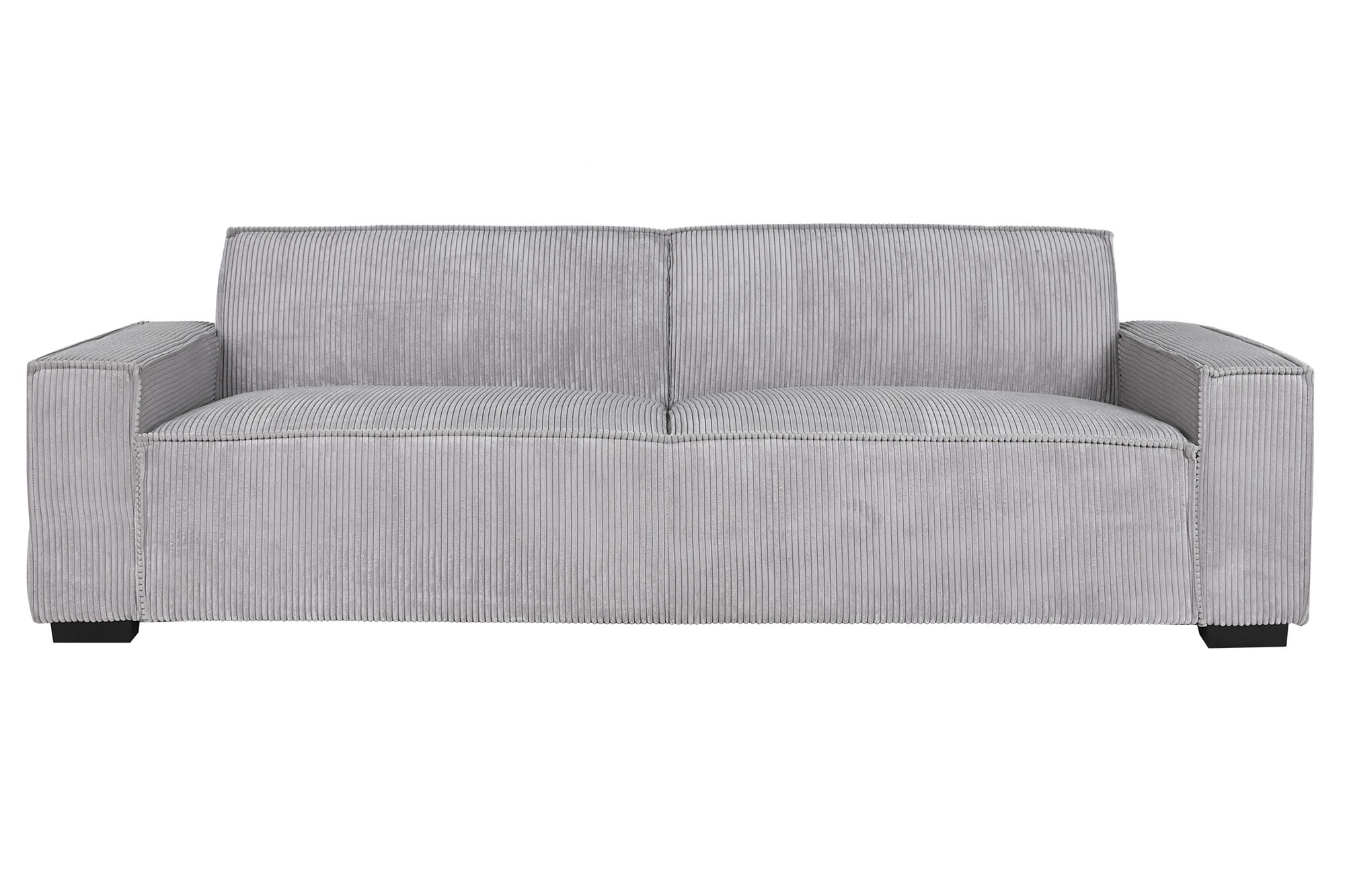 Sofa cama poliester 230x94x75 pana gris claro