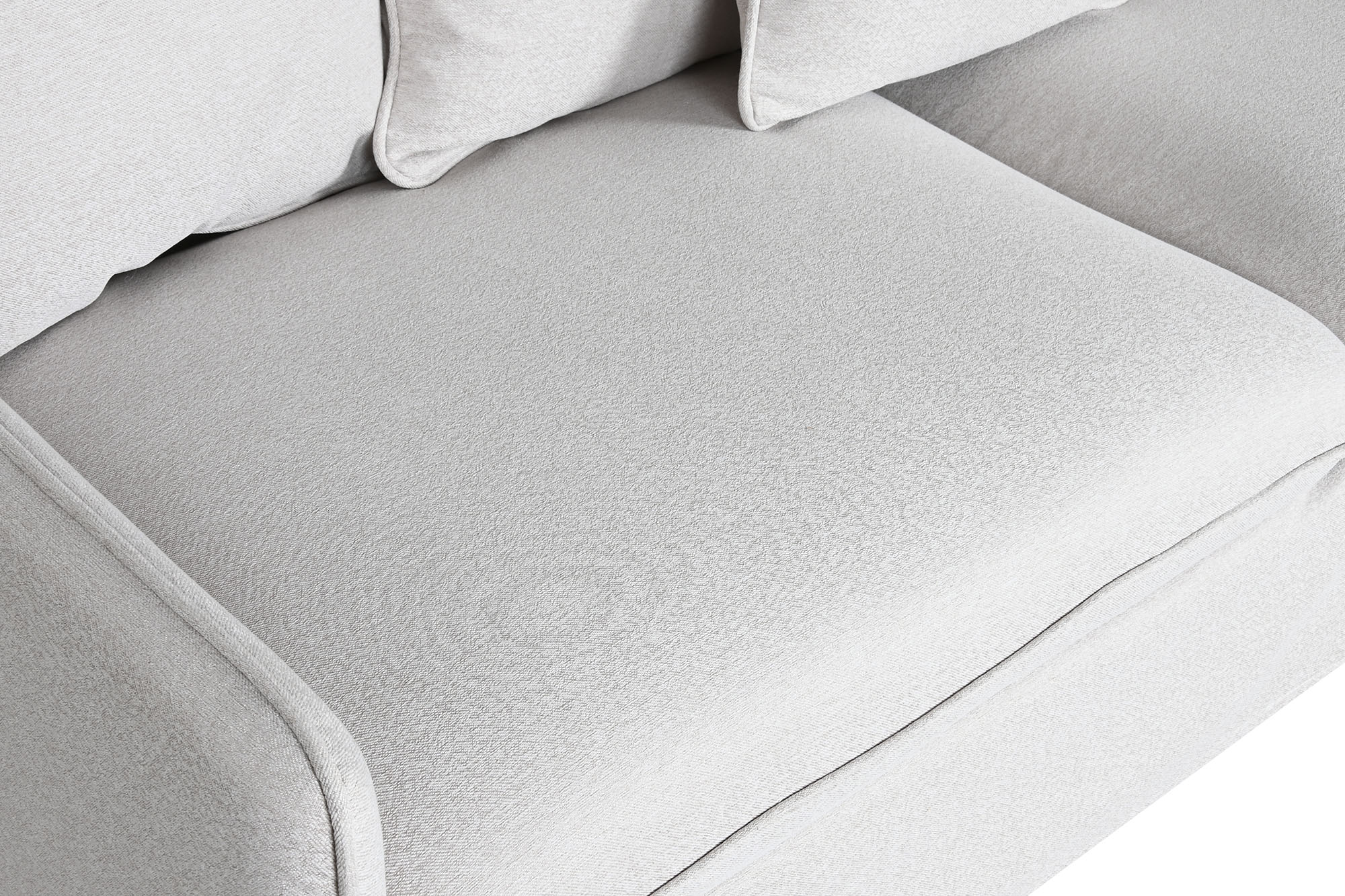 Sofa poliester 196 x 85 x 90 beis