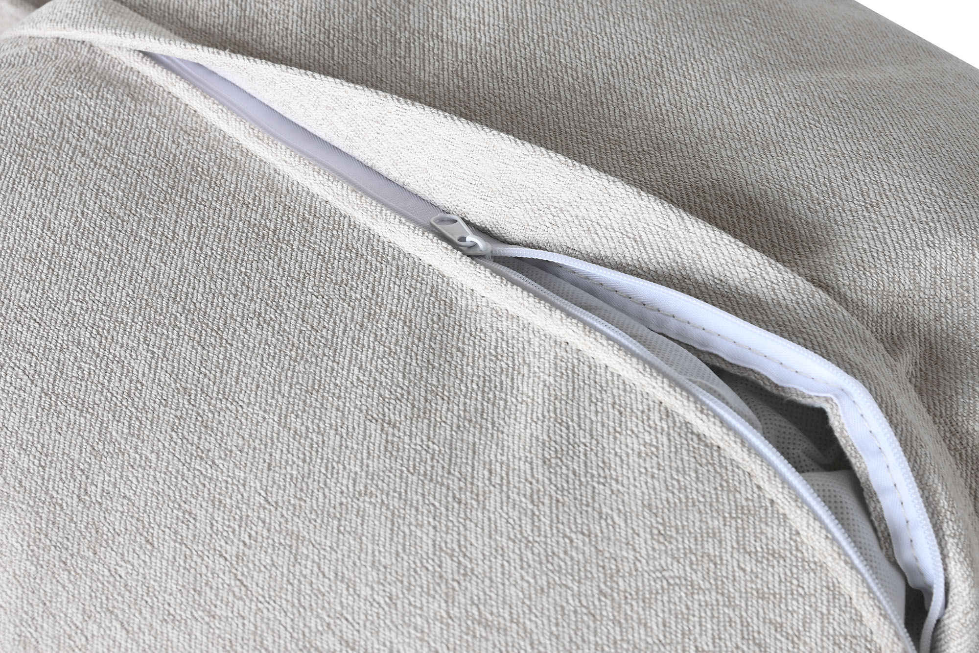 Sofa poliester 196 x 85 x 90 beis