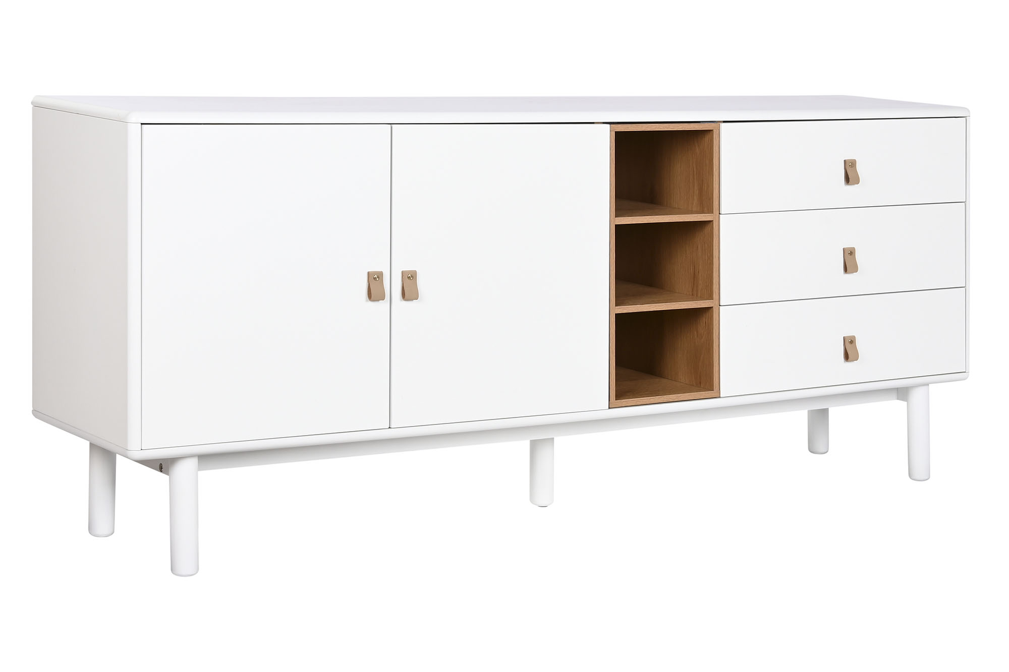 Buffet madera dm pu 180x40x75 65,75 blanco
