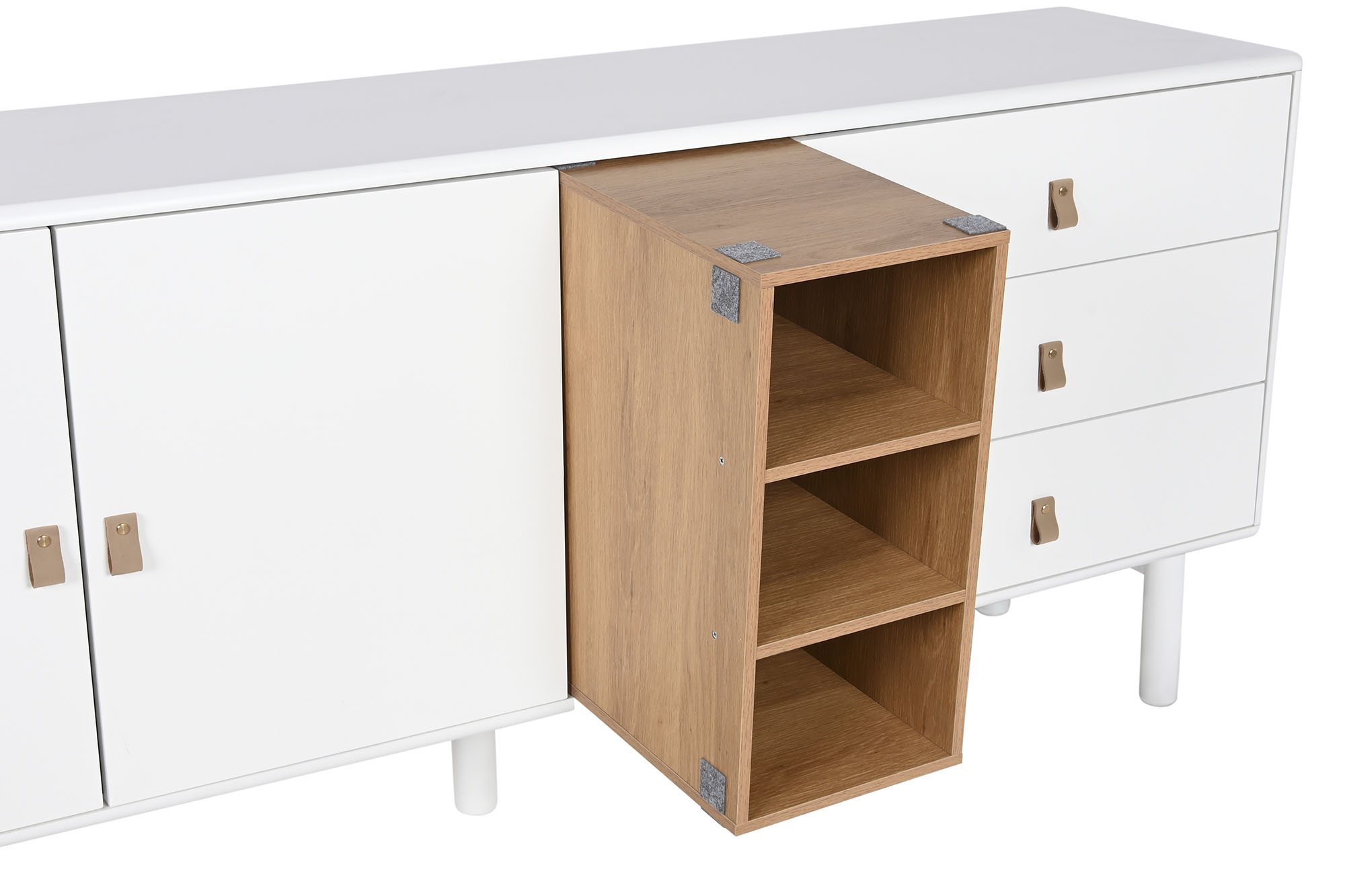 Buffet madera dm pu 180x40x75 65,75 blanco