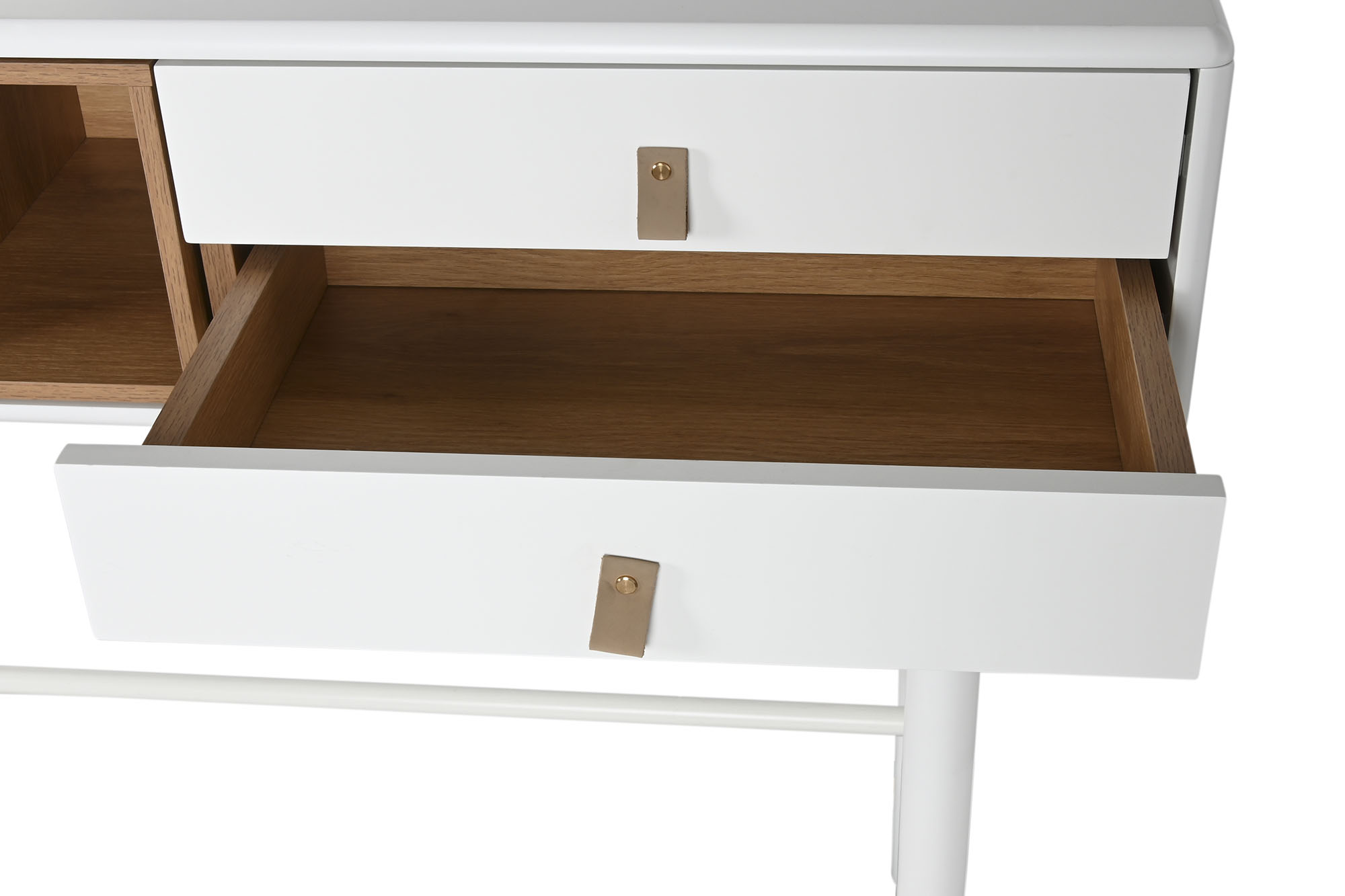 Consola mdf pu 120x35x90 33,80 blanco