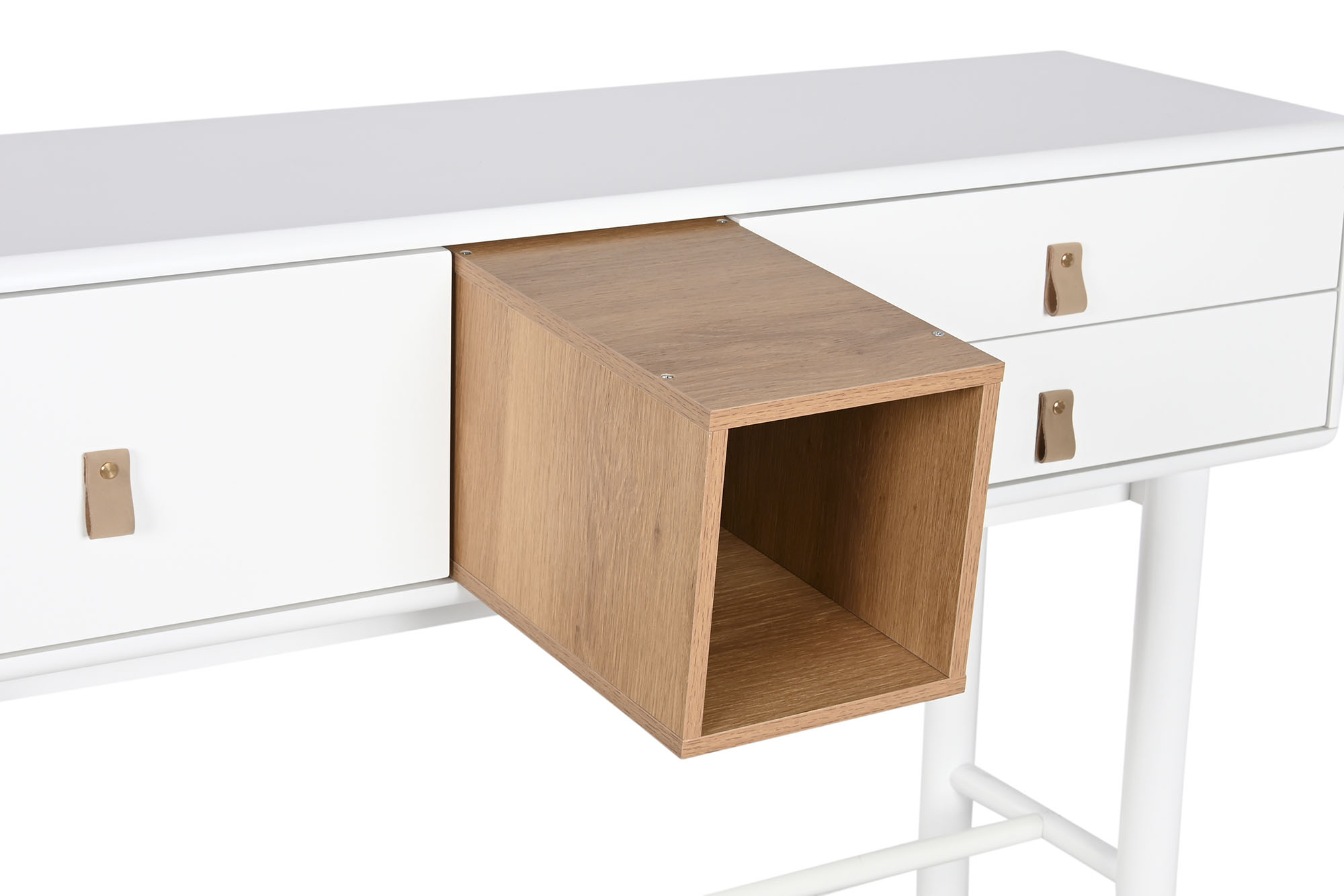 Consola mdf pu 120x35x90 33,80 blanco