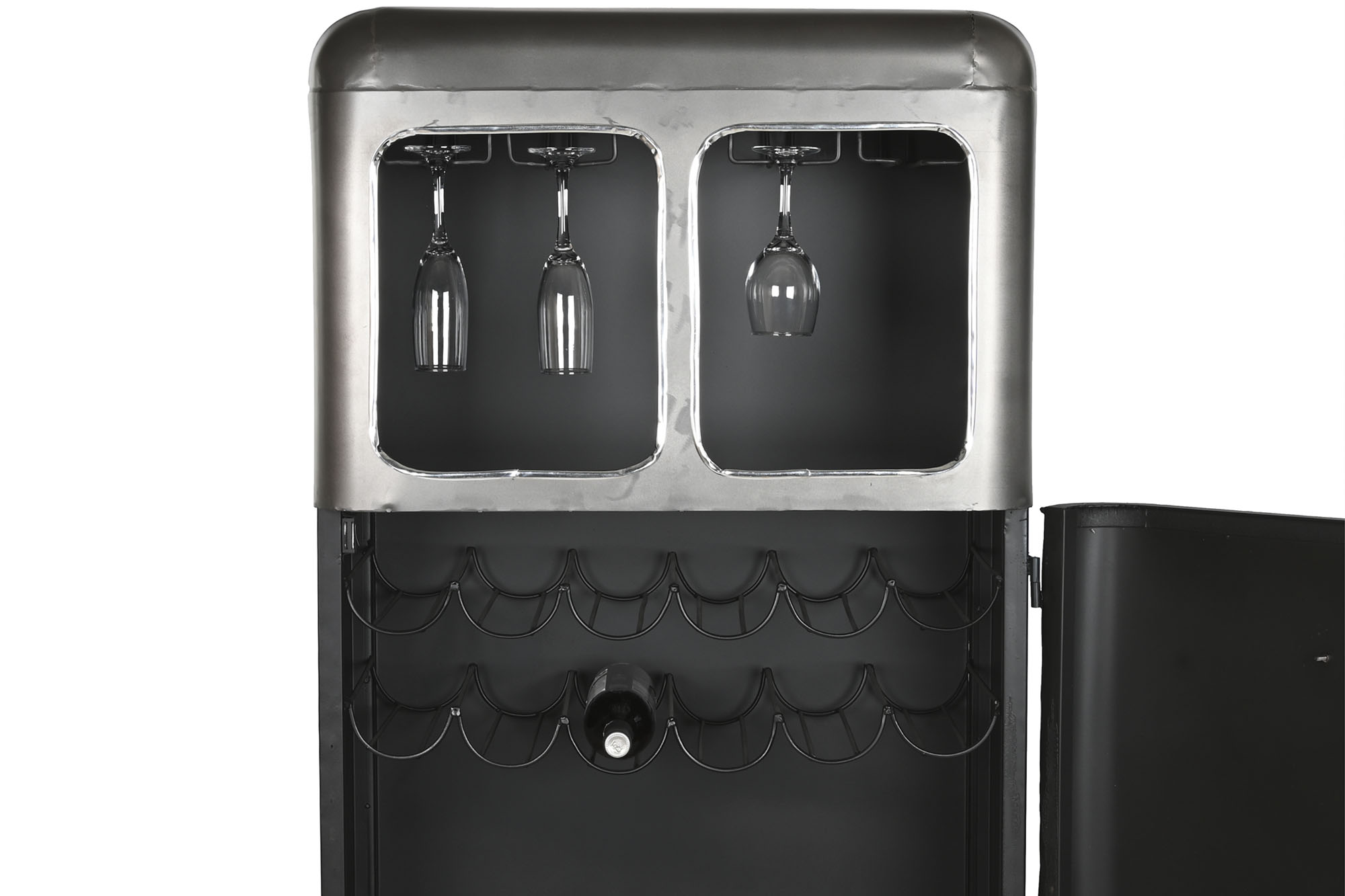 Botellero metal 71x43x152 furgoneta azul