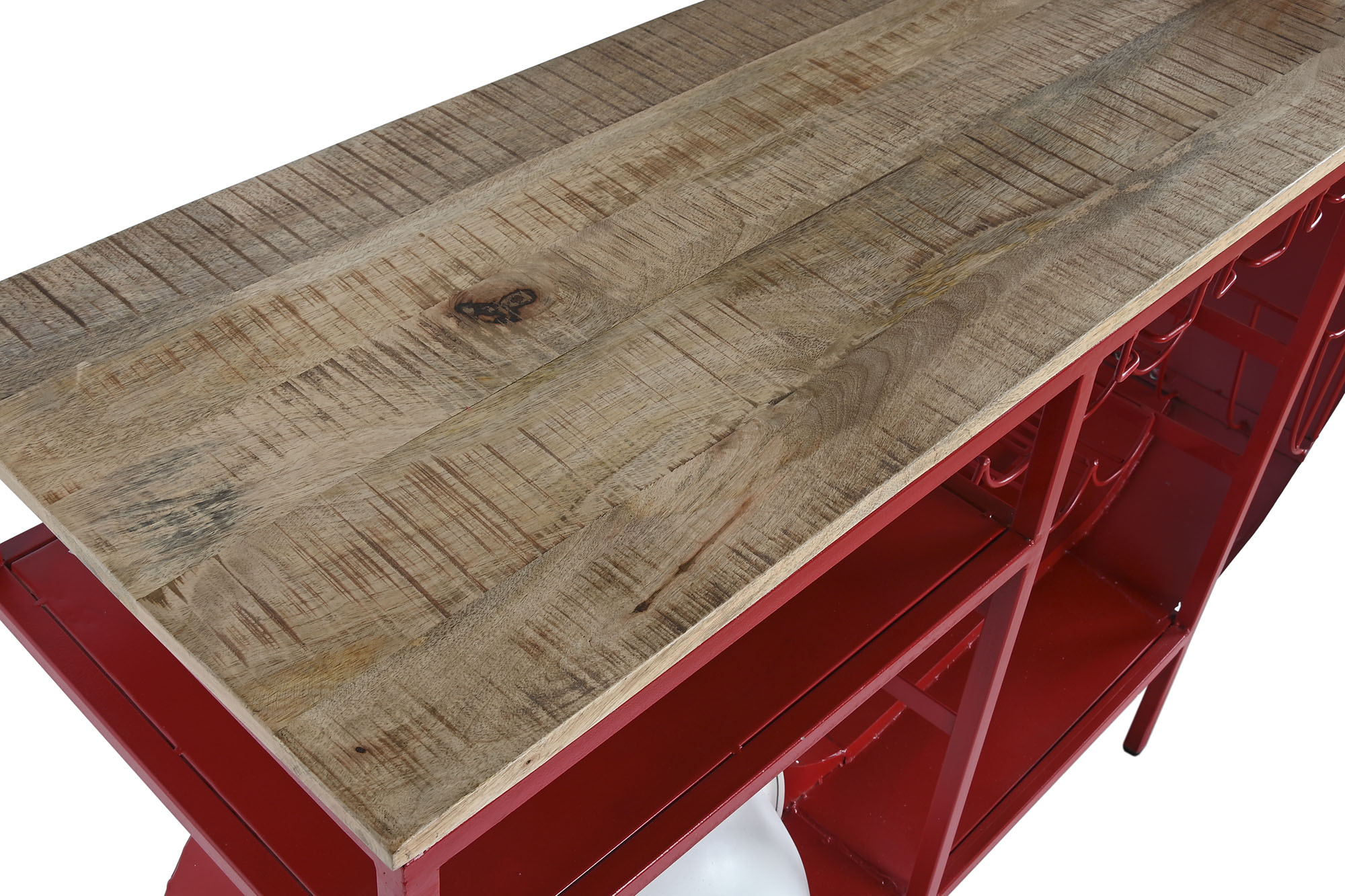 Botellero metal 183x51x102 moto rojo