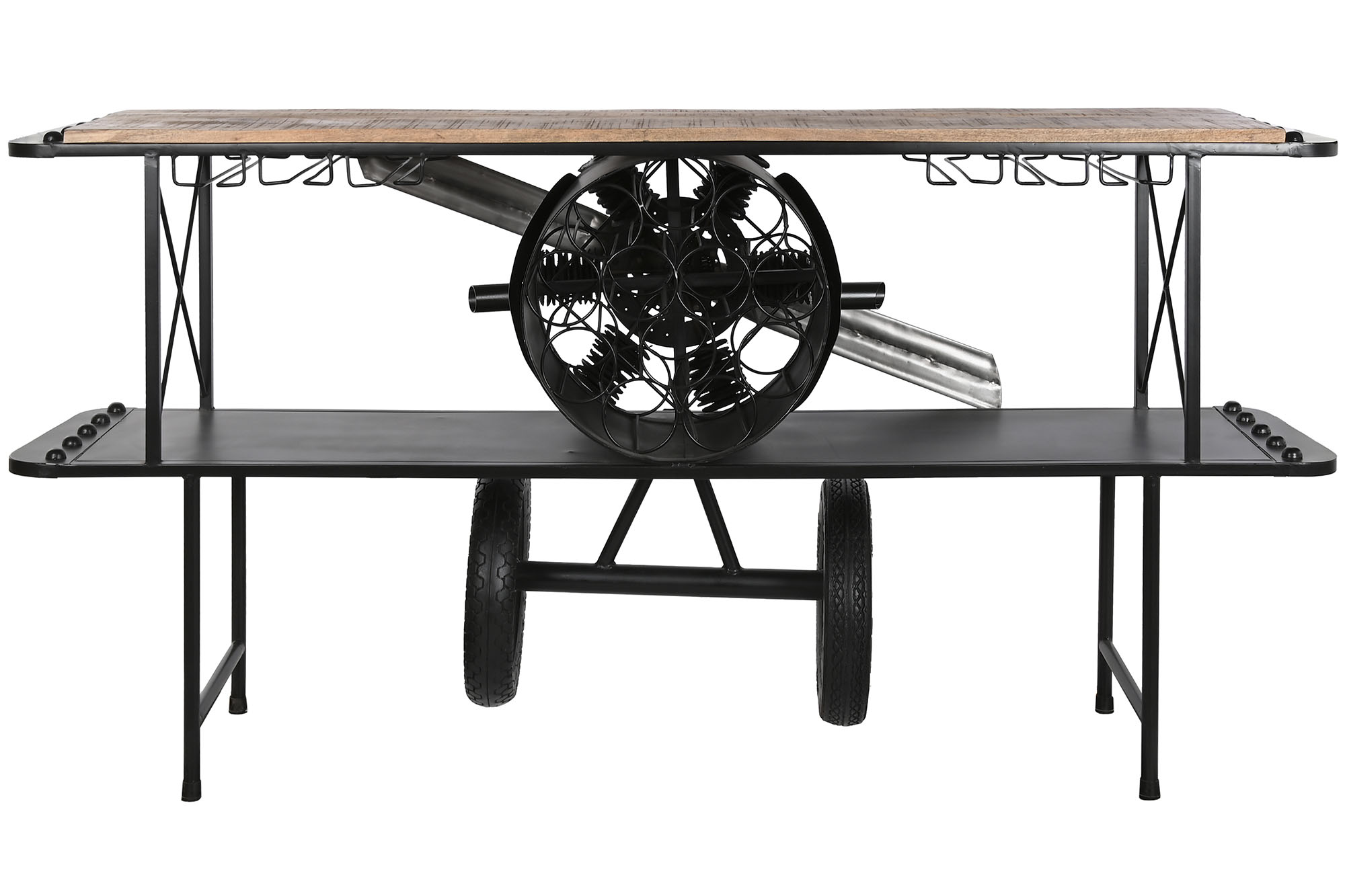 Consola metal madera 191x58x91 52,30 avion negro