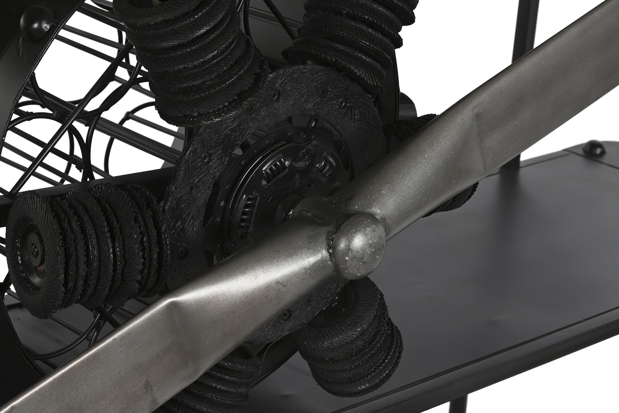 Consola metal madera 191x58x91 52,30 avion negro