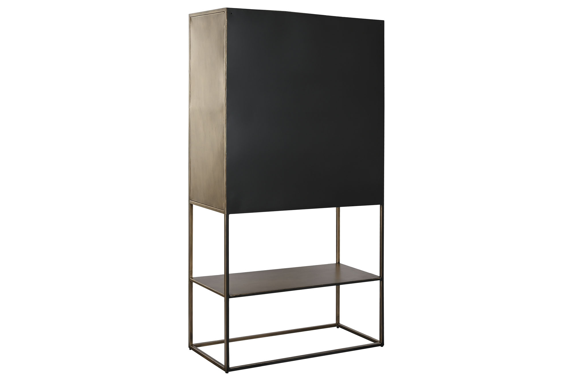 Aparador metal 89,5x43x170 30,25 dorado