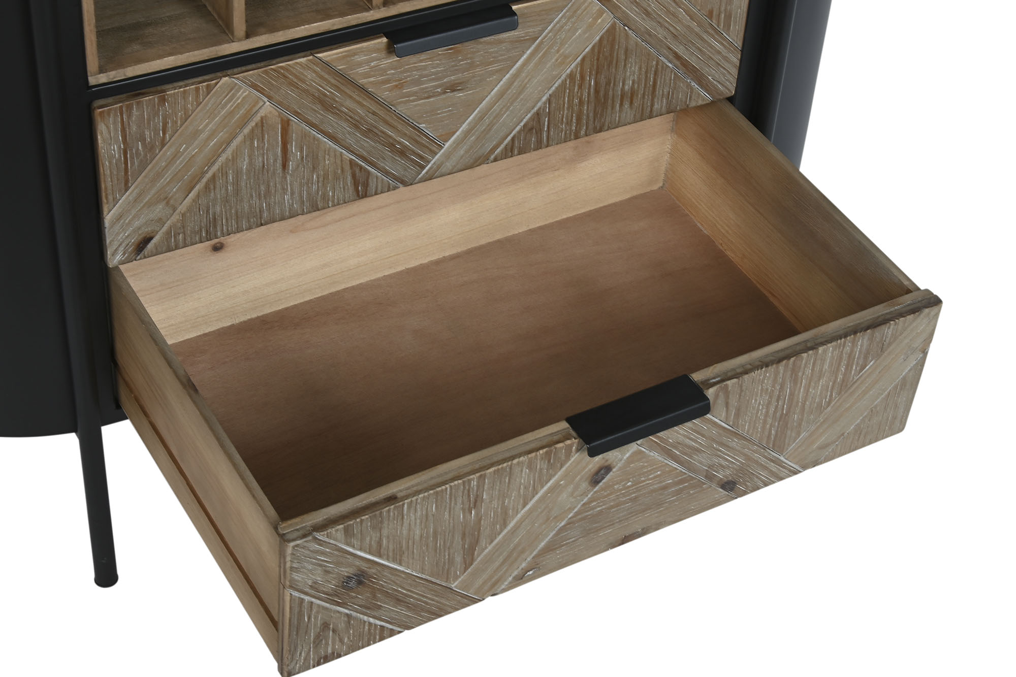 Botellero abeto metal 90x36x150 negro