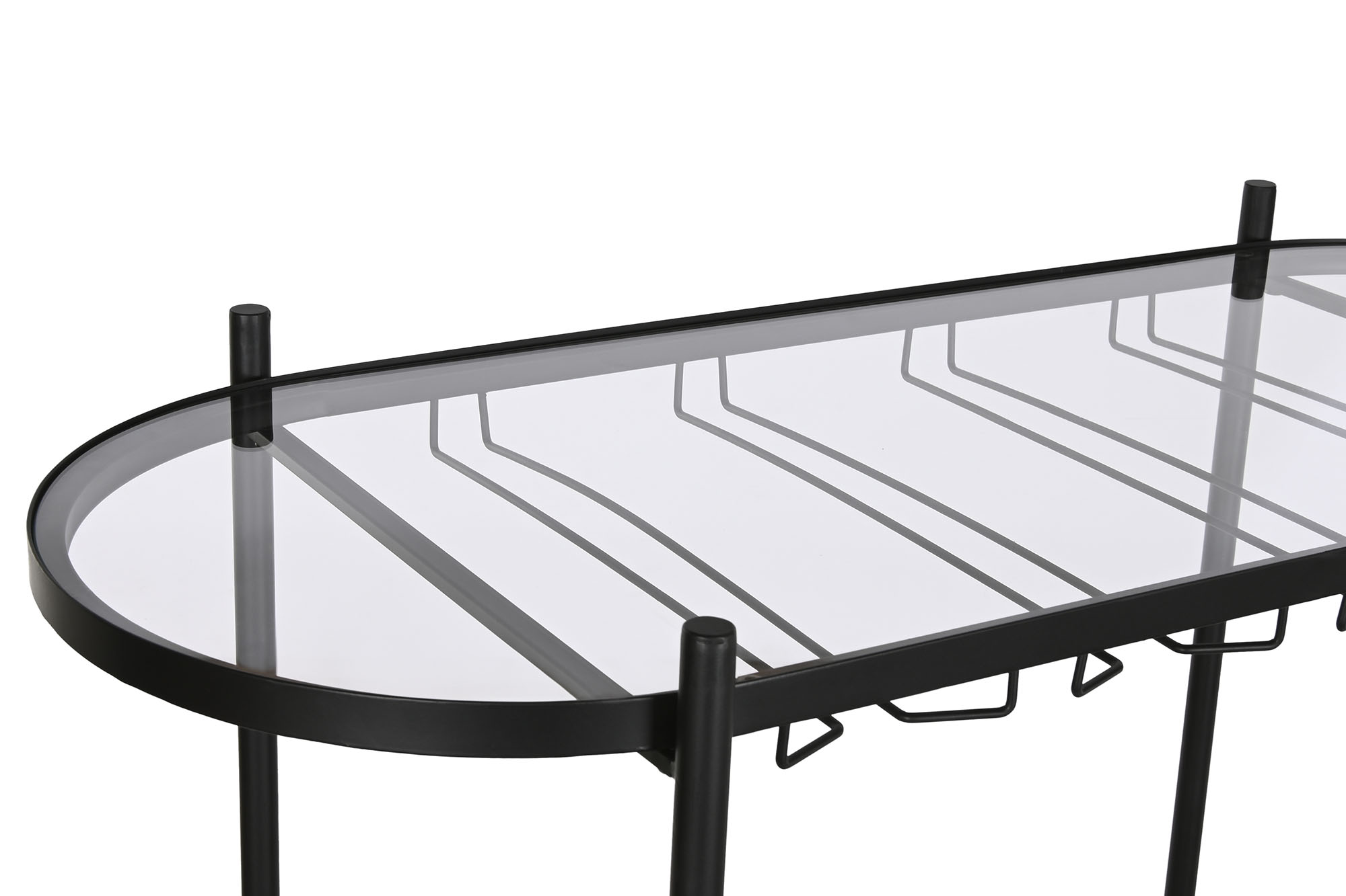 Botellero abeto metal 90x36x150 negro