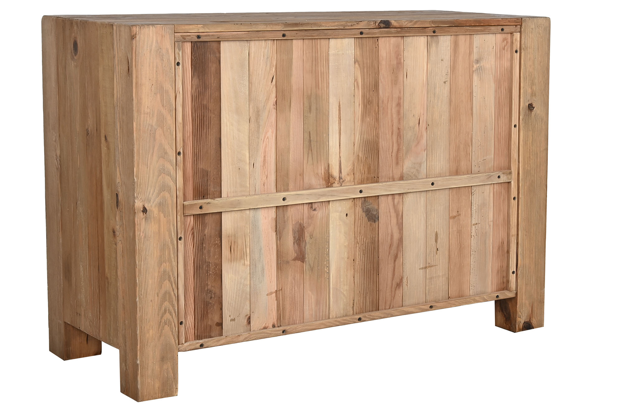 Aparador madera reciclada pino 118x51x85 natural