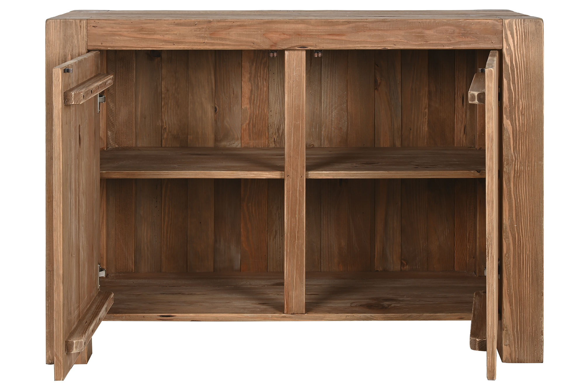 Aparador madera reciclada pino 118x51x85 natural