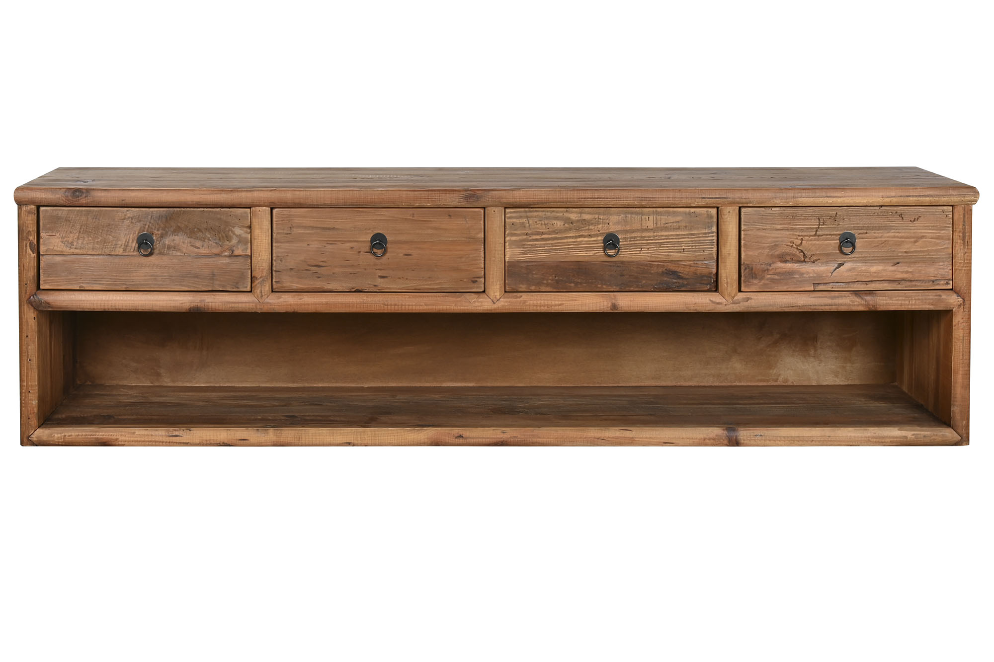 Mueble tv madera reciclada pino 200x45x55 64,00