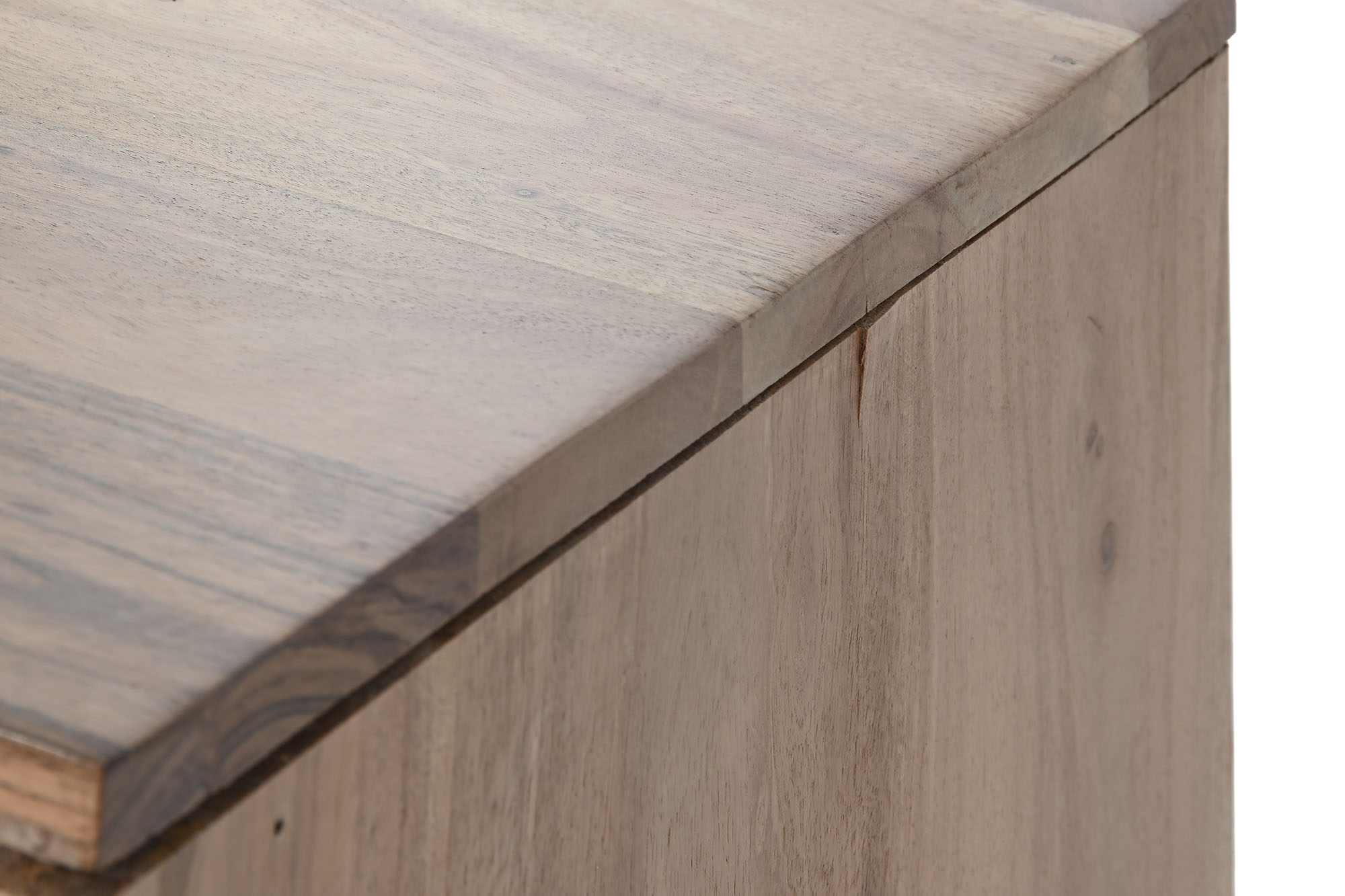Mueble tv acacia metal 145x40x45 38,95 natural