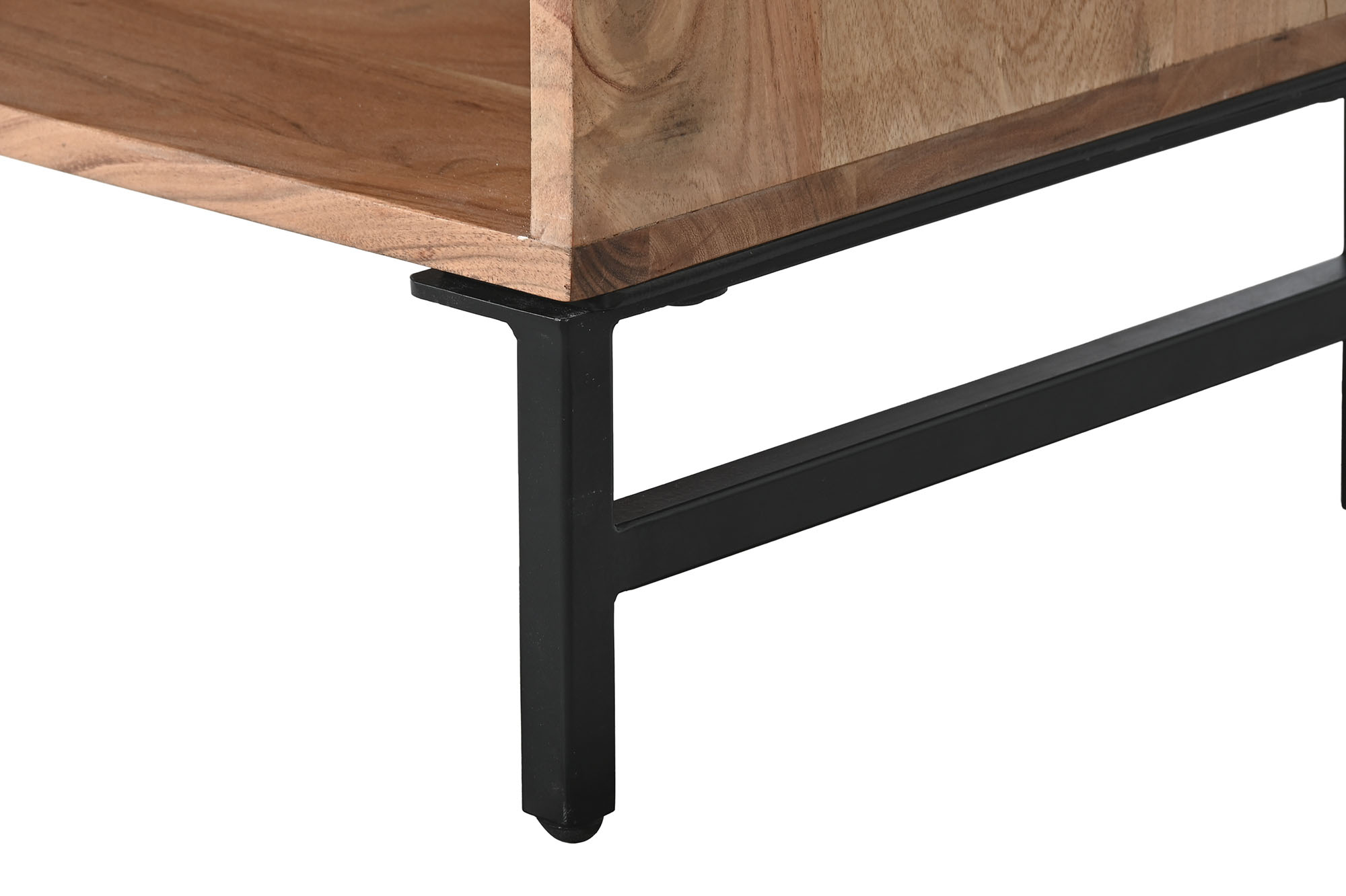 Mueble tv acacia metal 145x40x45 38,95 natural