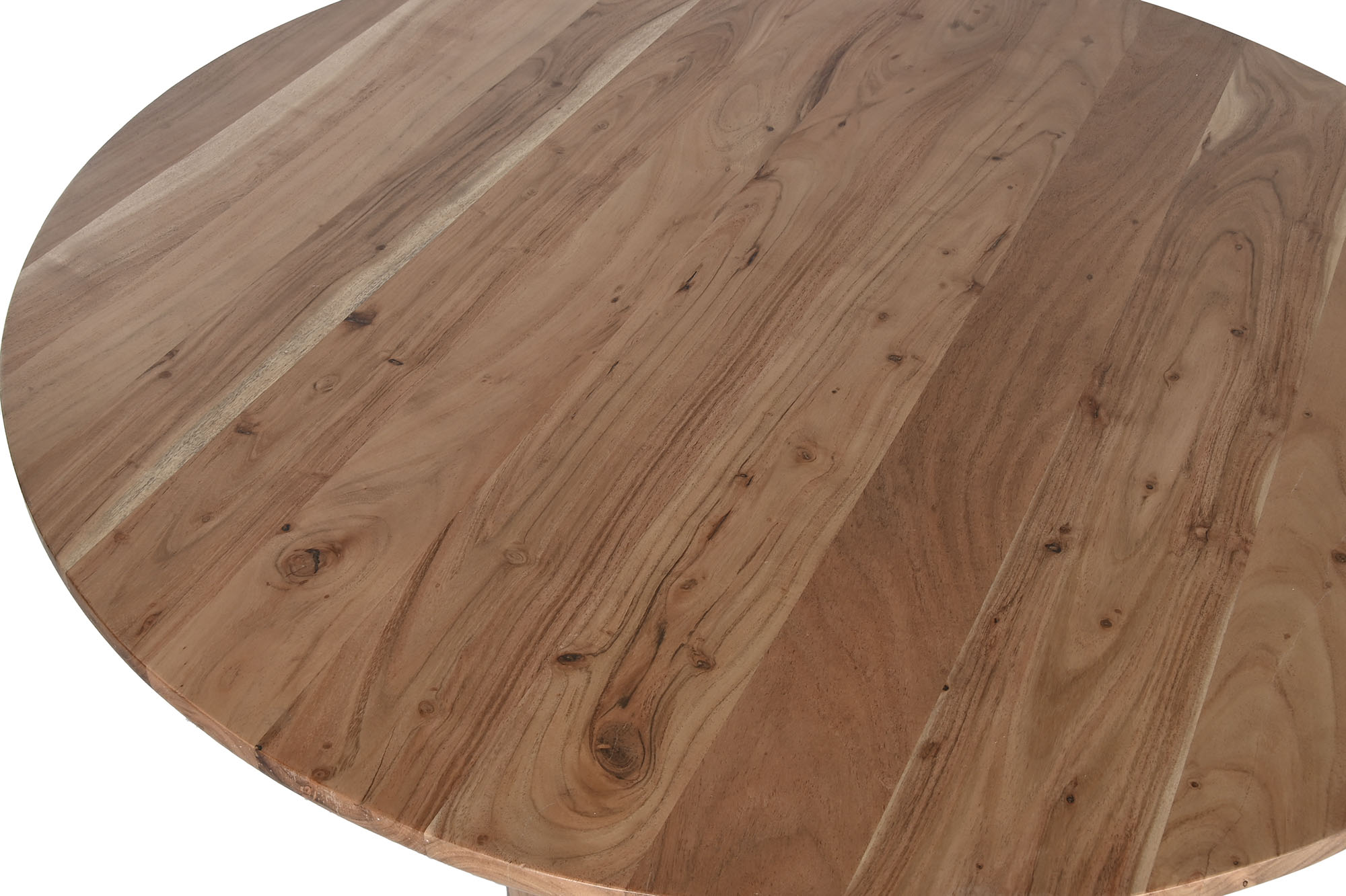Mesa redonda comedor acacia 115x115x76 natural