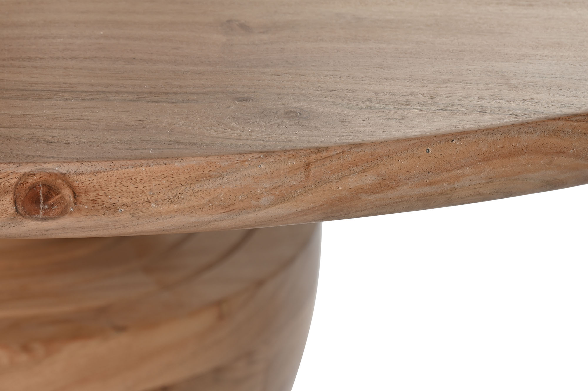 Mesa redonda comedor acacia 115x115x76 natural