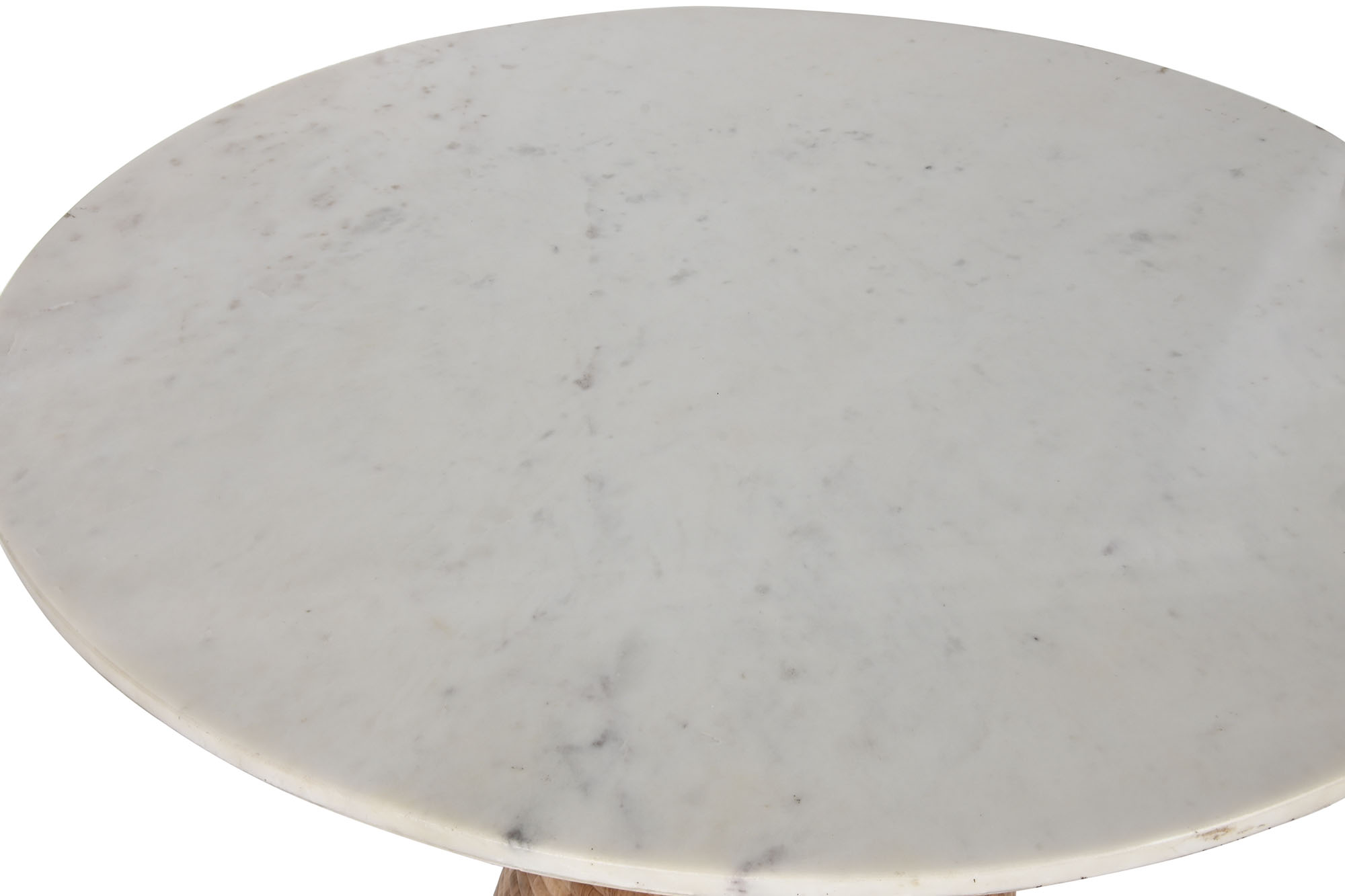 Mesa comedor acacia marmol 115x115x76 82,70 blanco