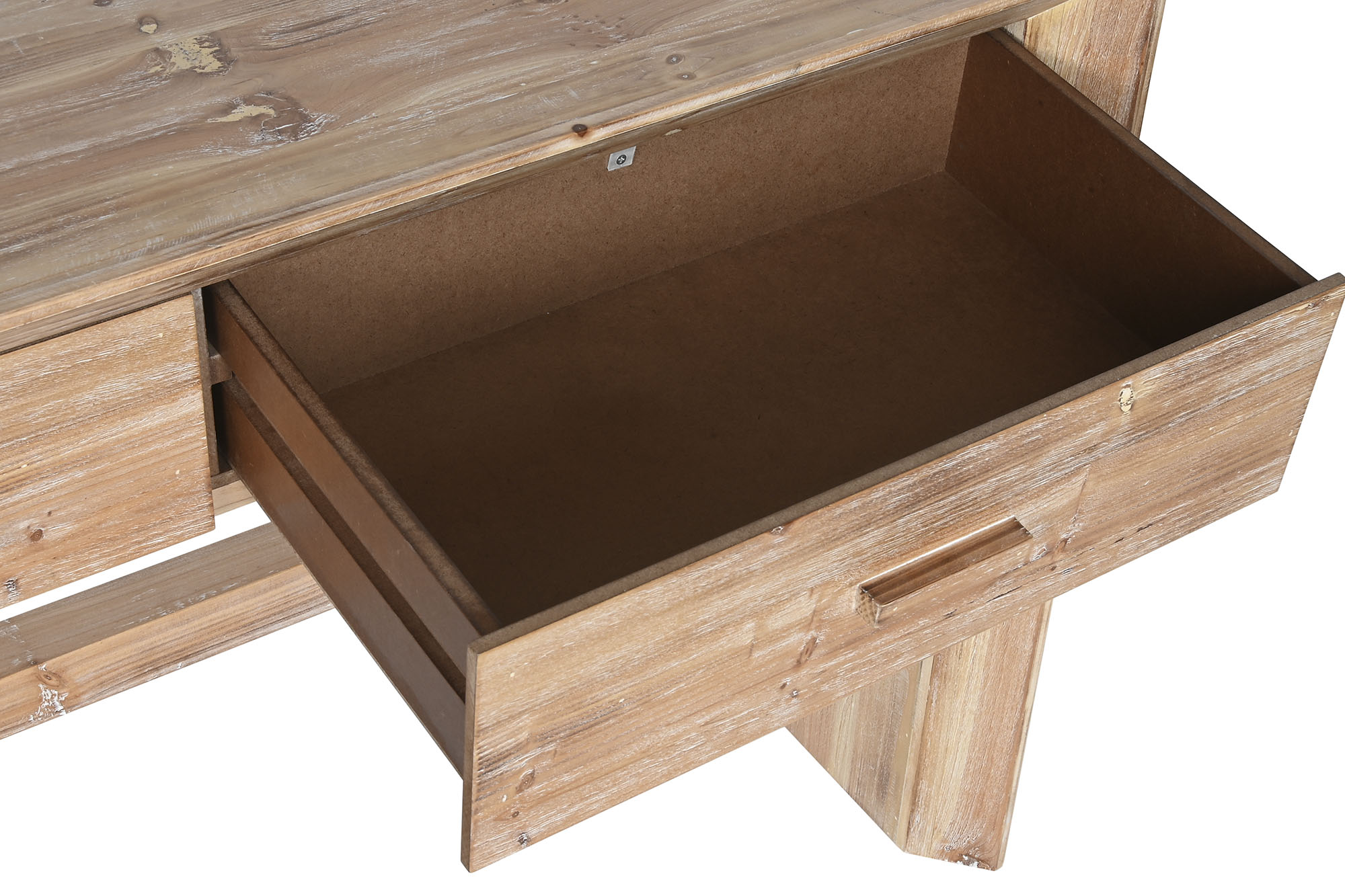 Consola abeto mdf 120x40x80 22,90 natural