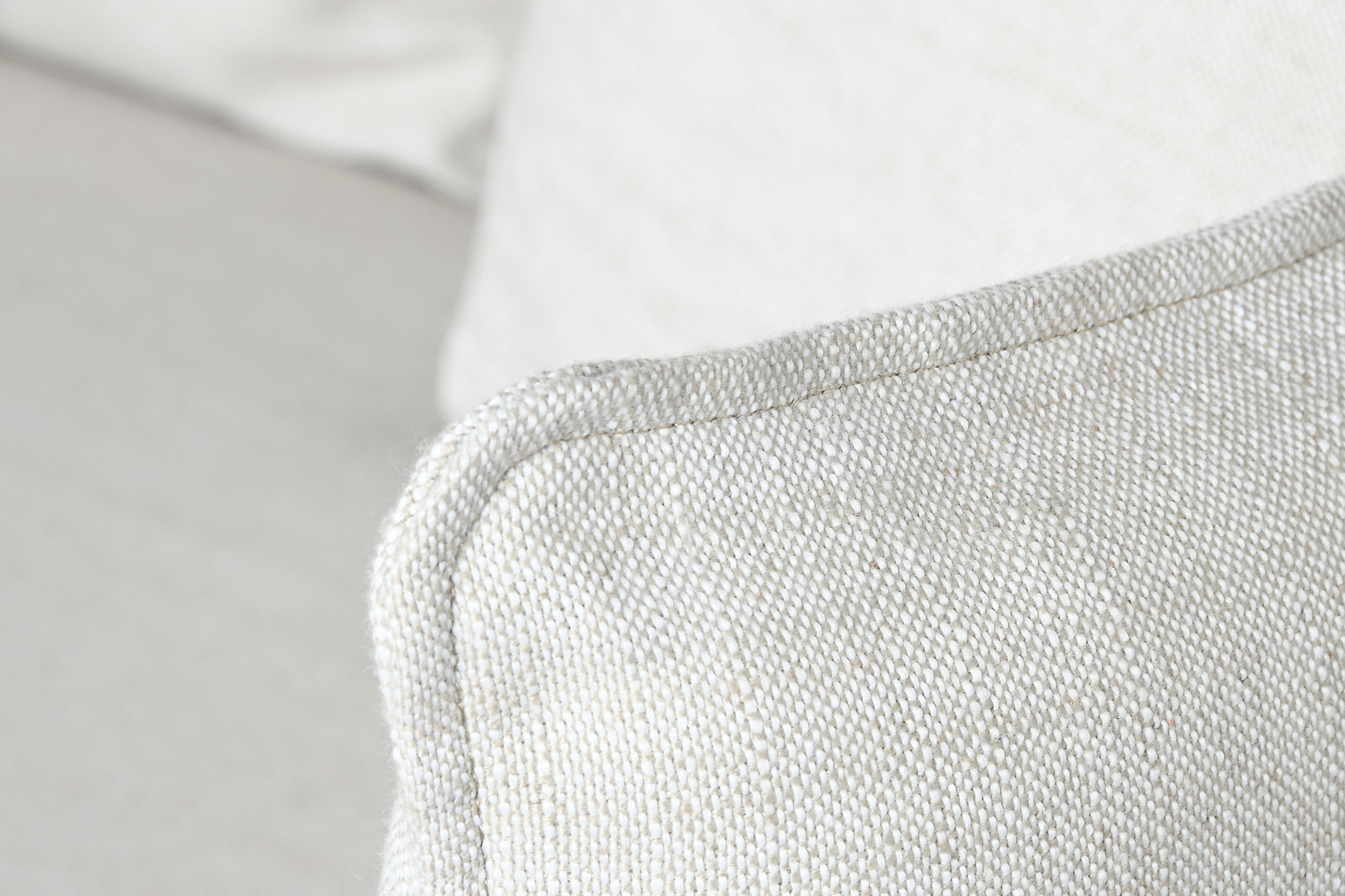 Sofa lino 260x104x90 con 7 cojines beige