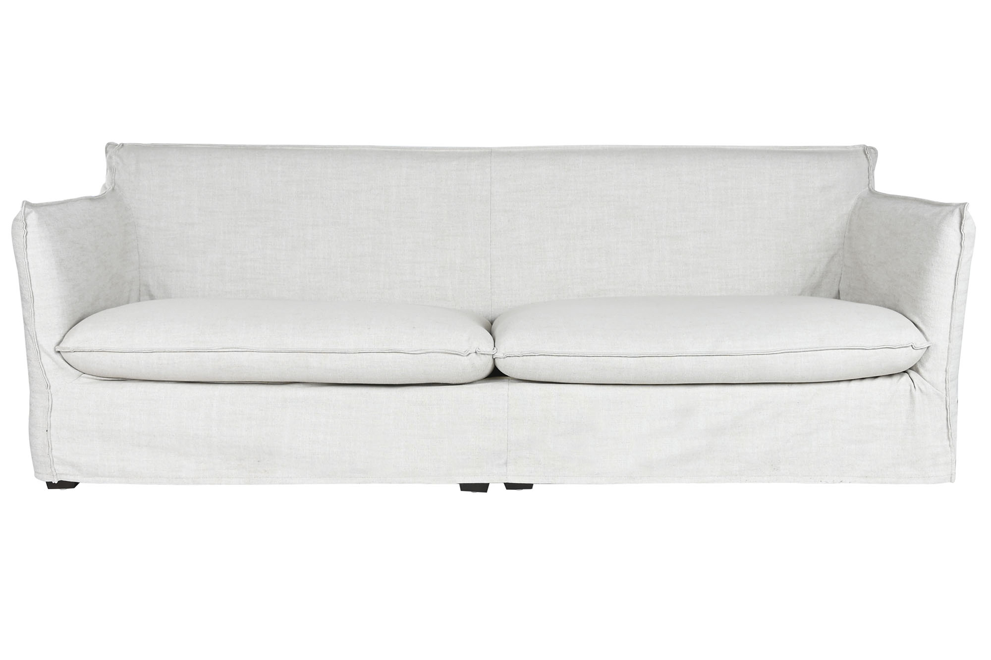 Sofa lino 260x104x90 con 7 cojines beige