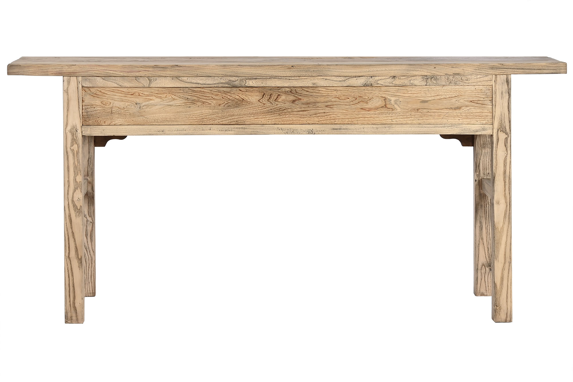 Consola olmo macizo 178x38x85 4 caj natural