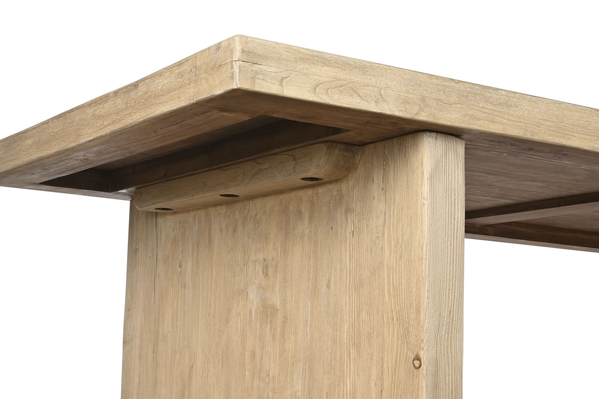 Mesa comedor olmo macizo 244x102x76 79,00 natural