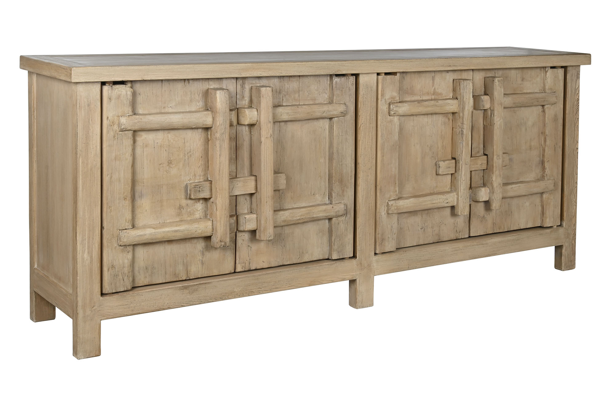 Aparador olmo macizo 230x48x96 96,00 natural