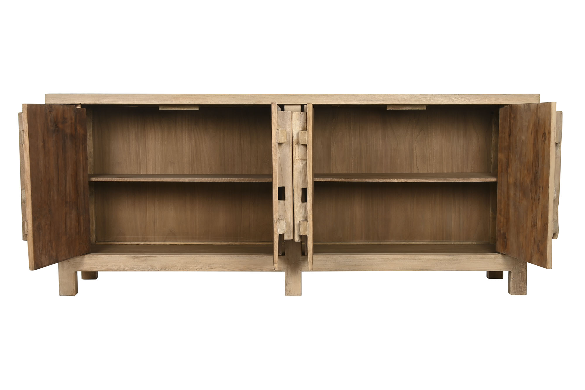 Aparador olmo macizo 230x48x96 96,00 natural
