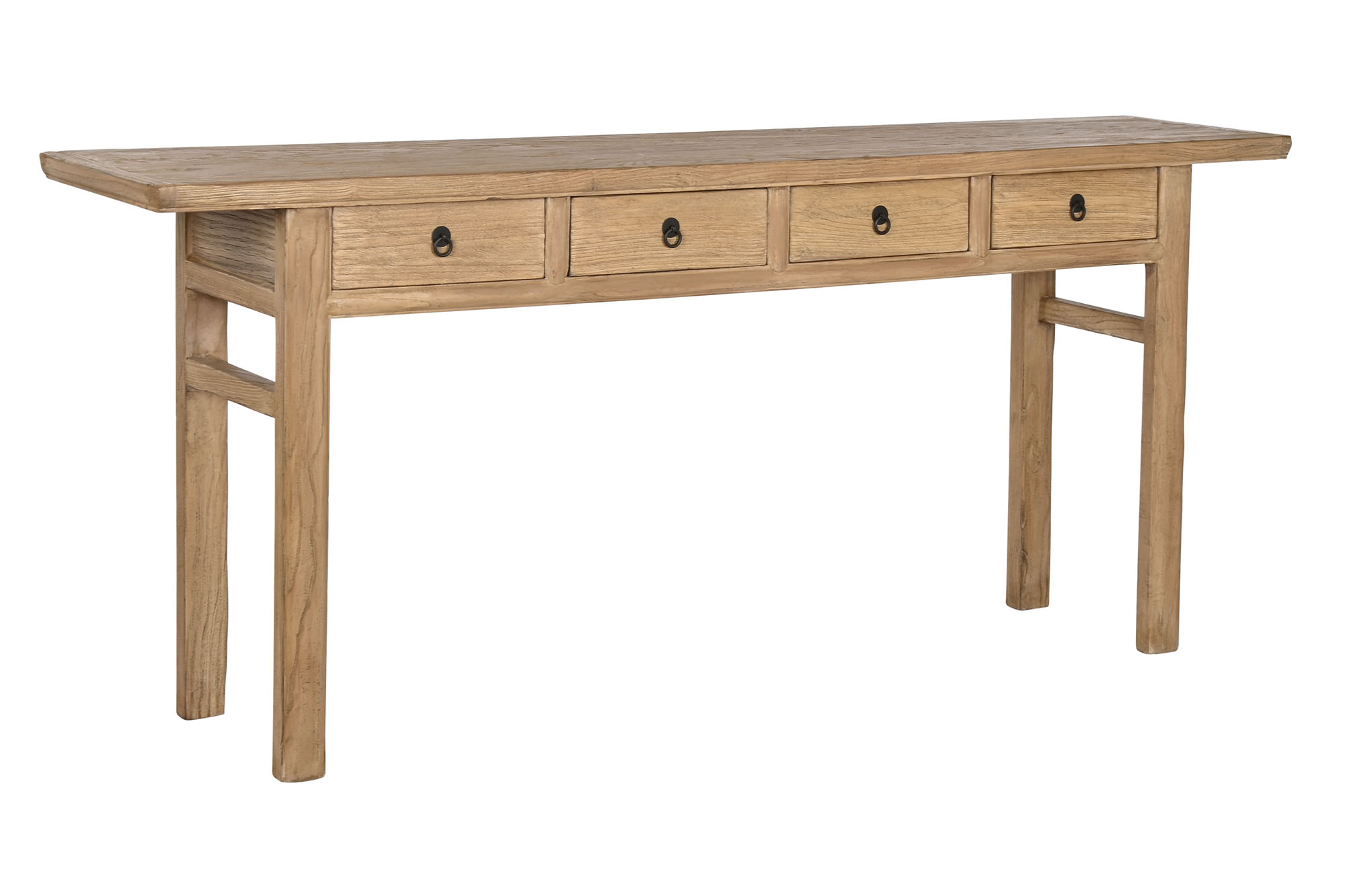 Consola olmo macizo 200x42x85 55,00 natural
