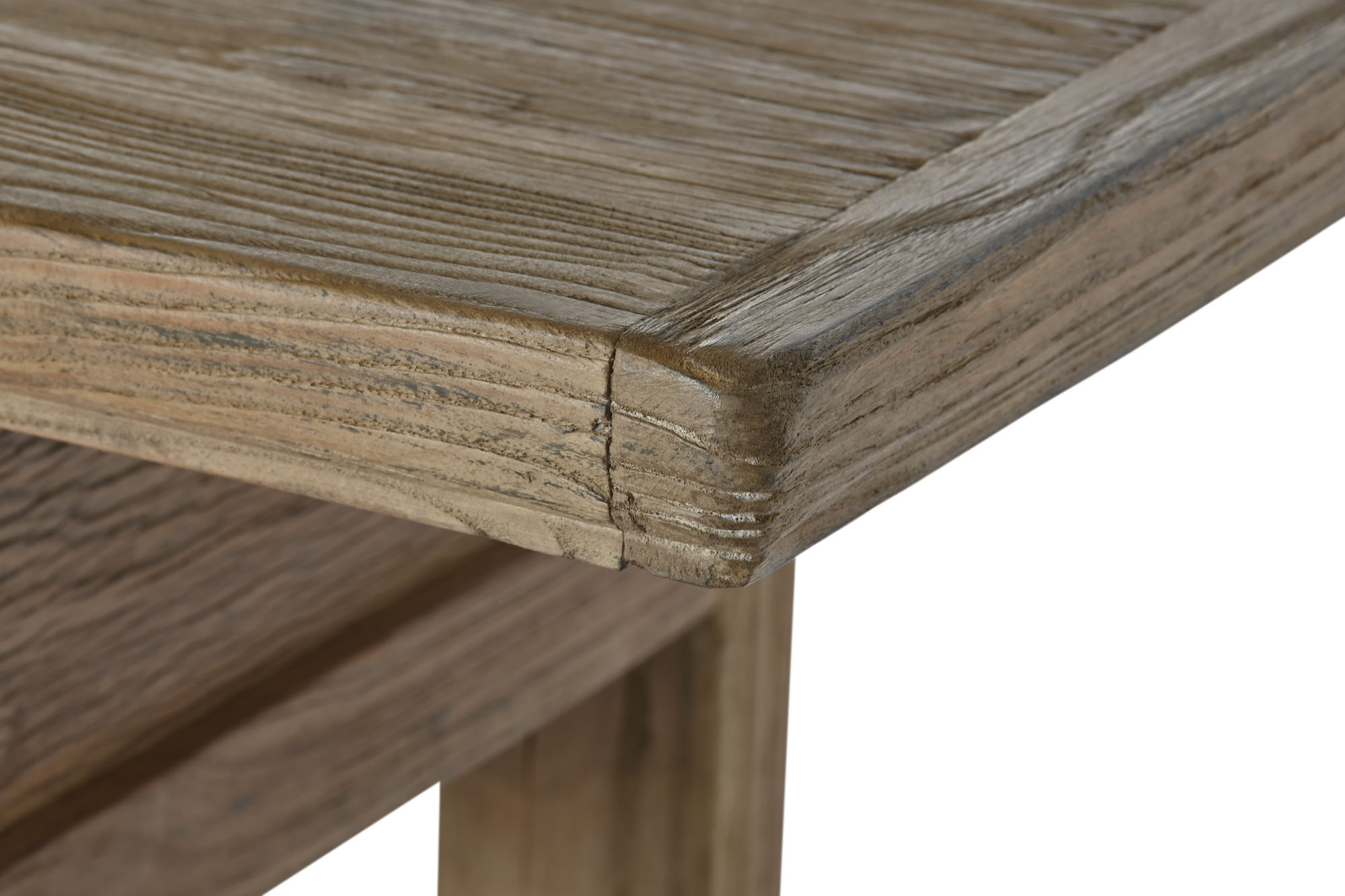 Consola olmo macizo 200x42x85 55,00 natural