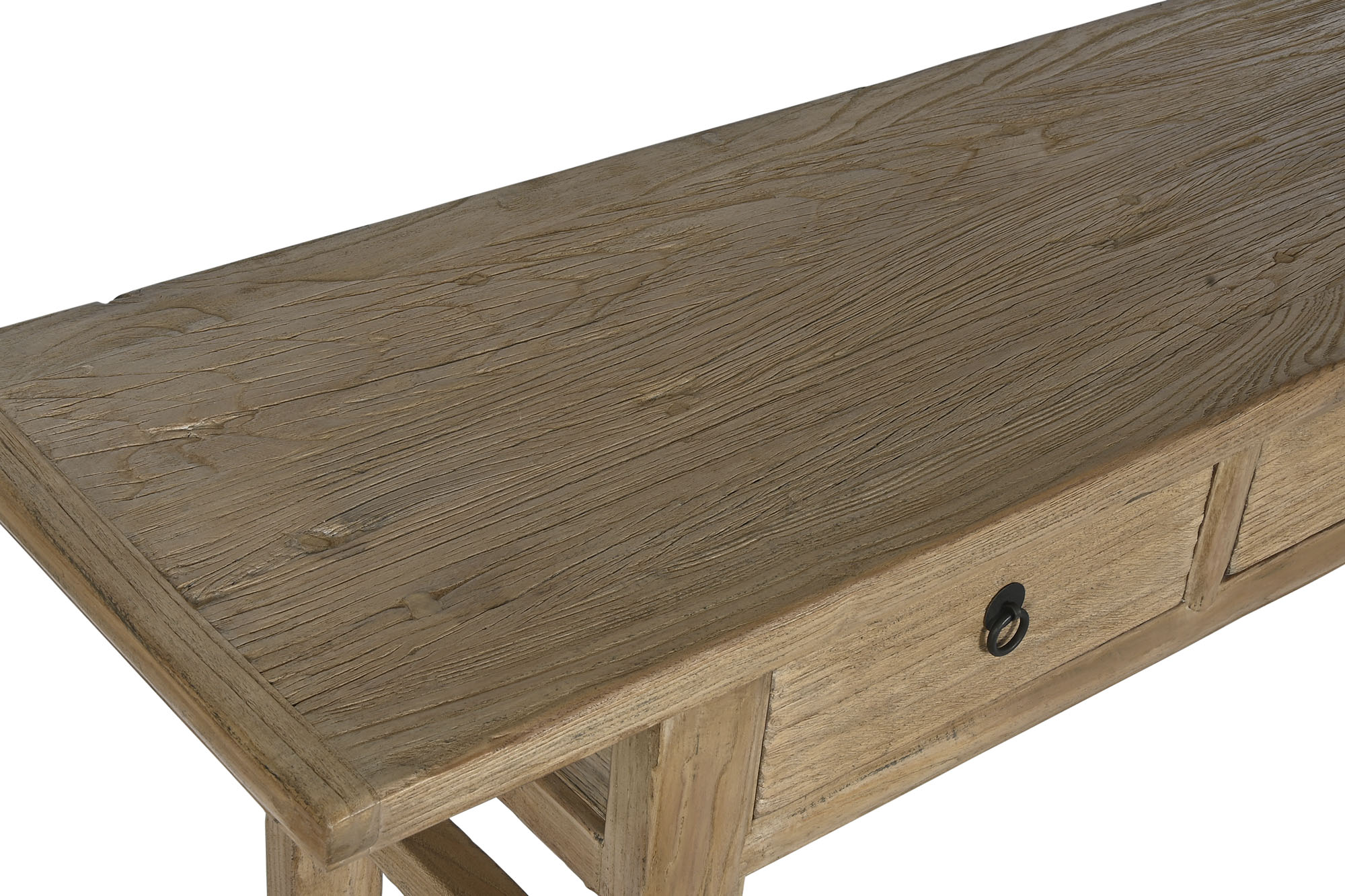 Consola olmo macizo 200x42x85 55,00 natural