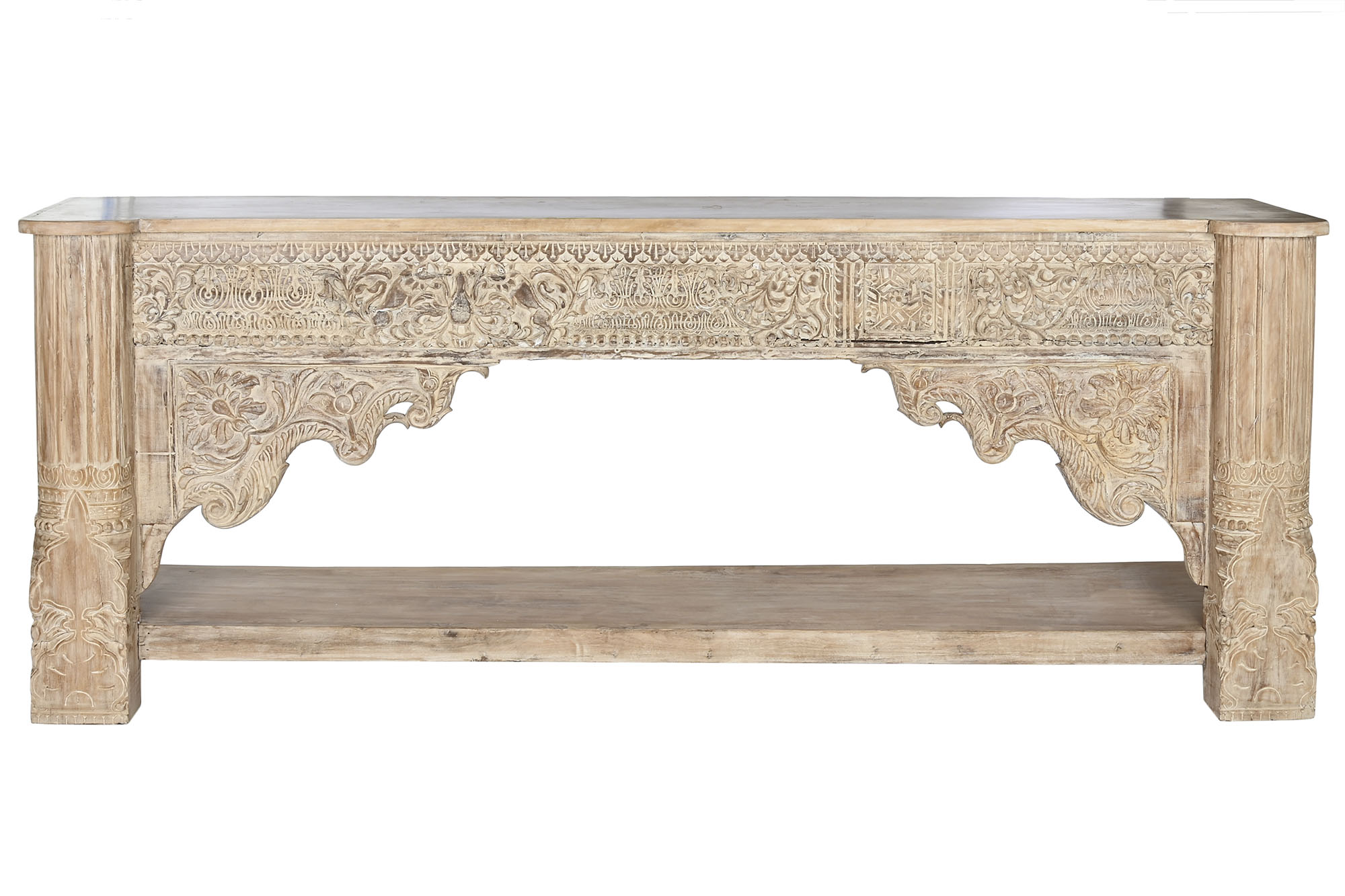 Consola madera 233x47x91 83,60 tallas antiguas