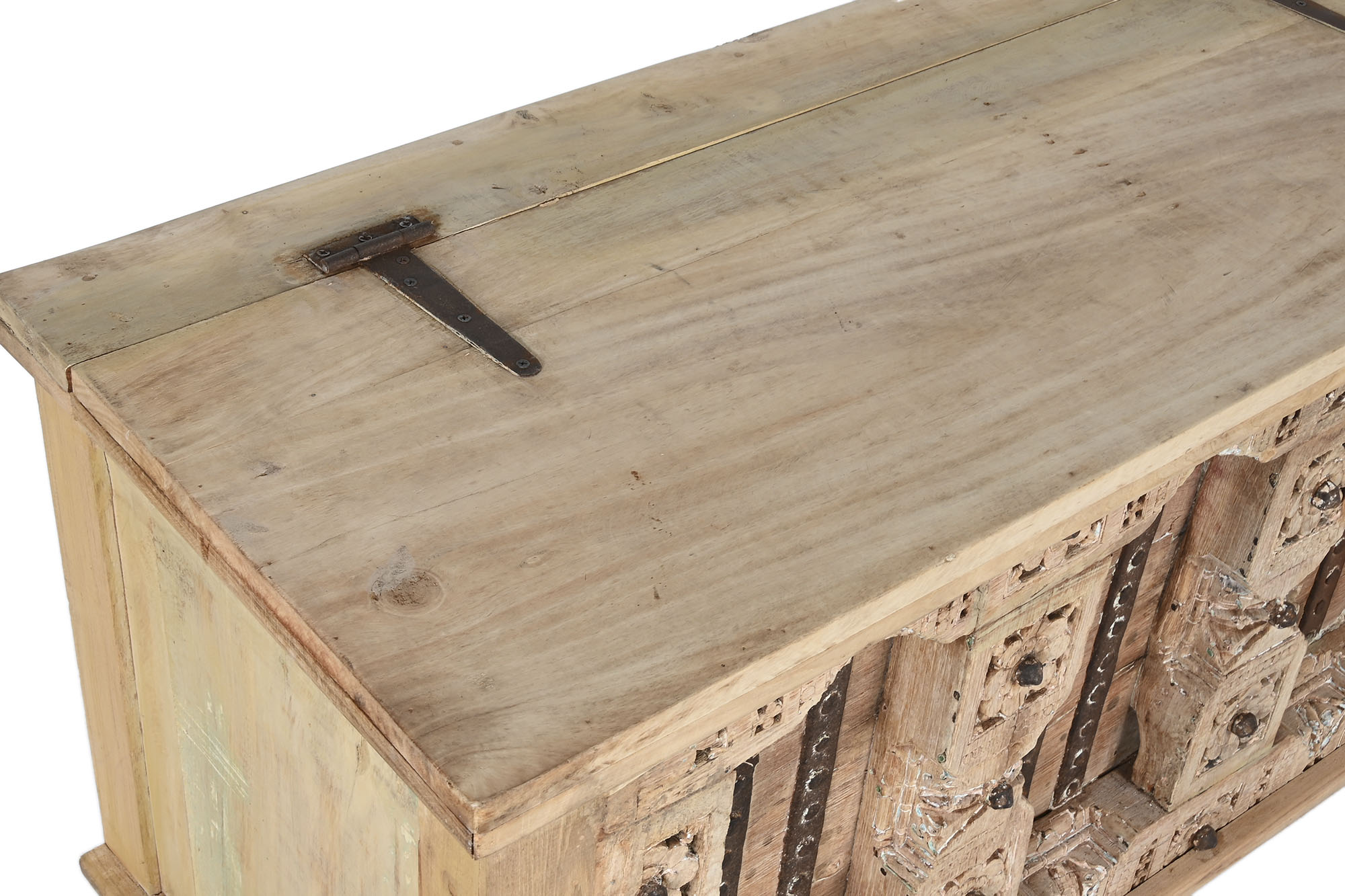 Mueble tv madera tallada 194x50x63 pieza unica