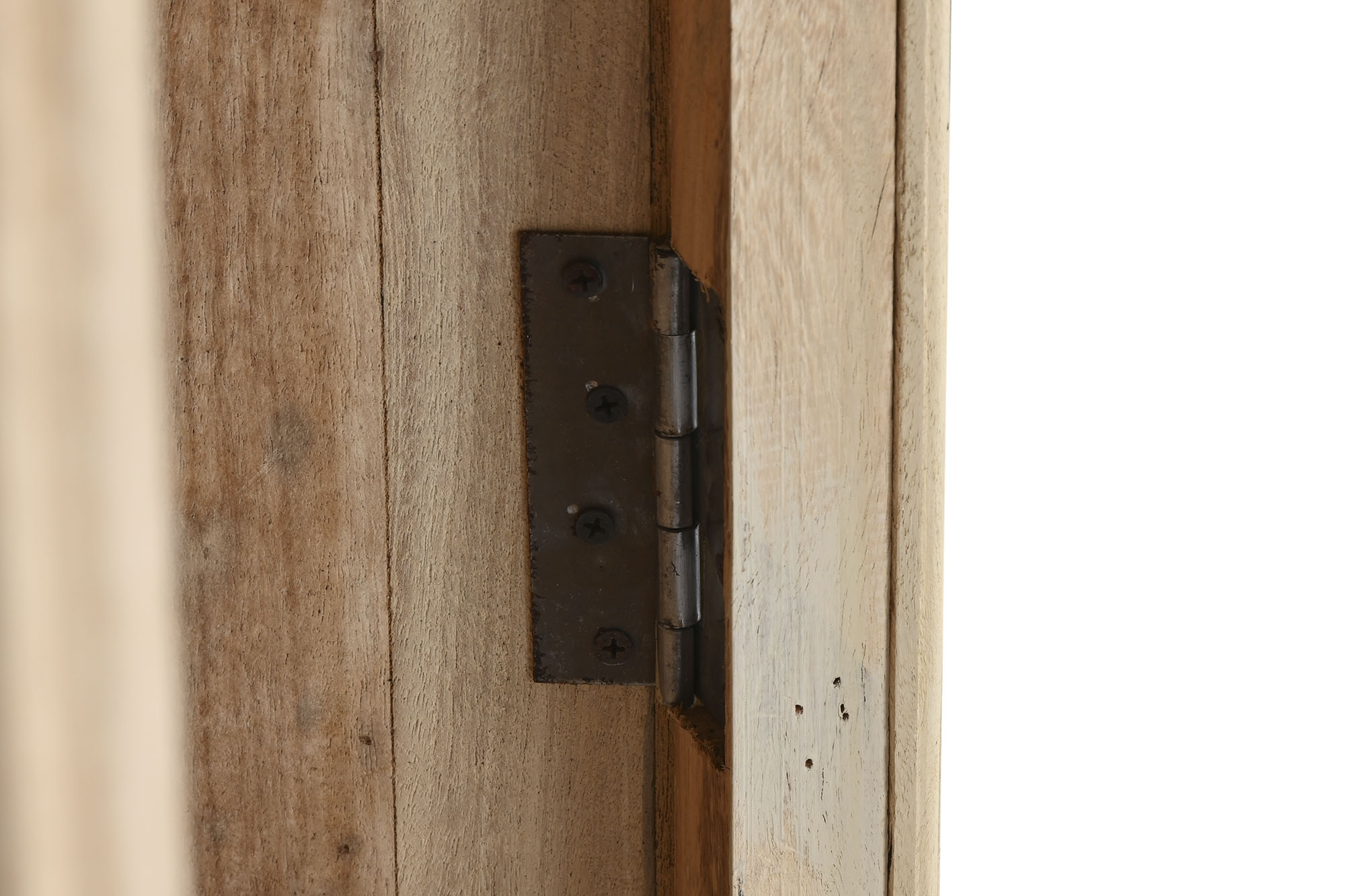 Vitrina madera reciclada 140x55x209 natural