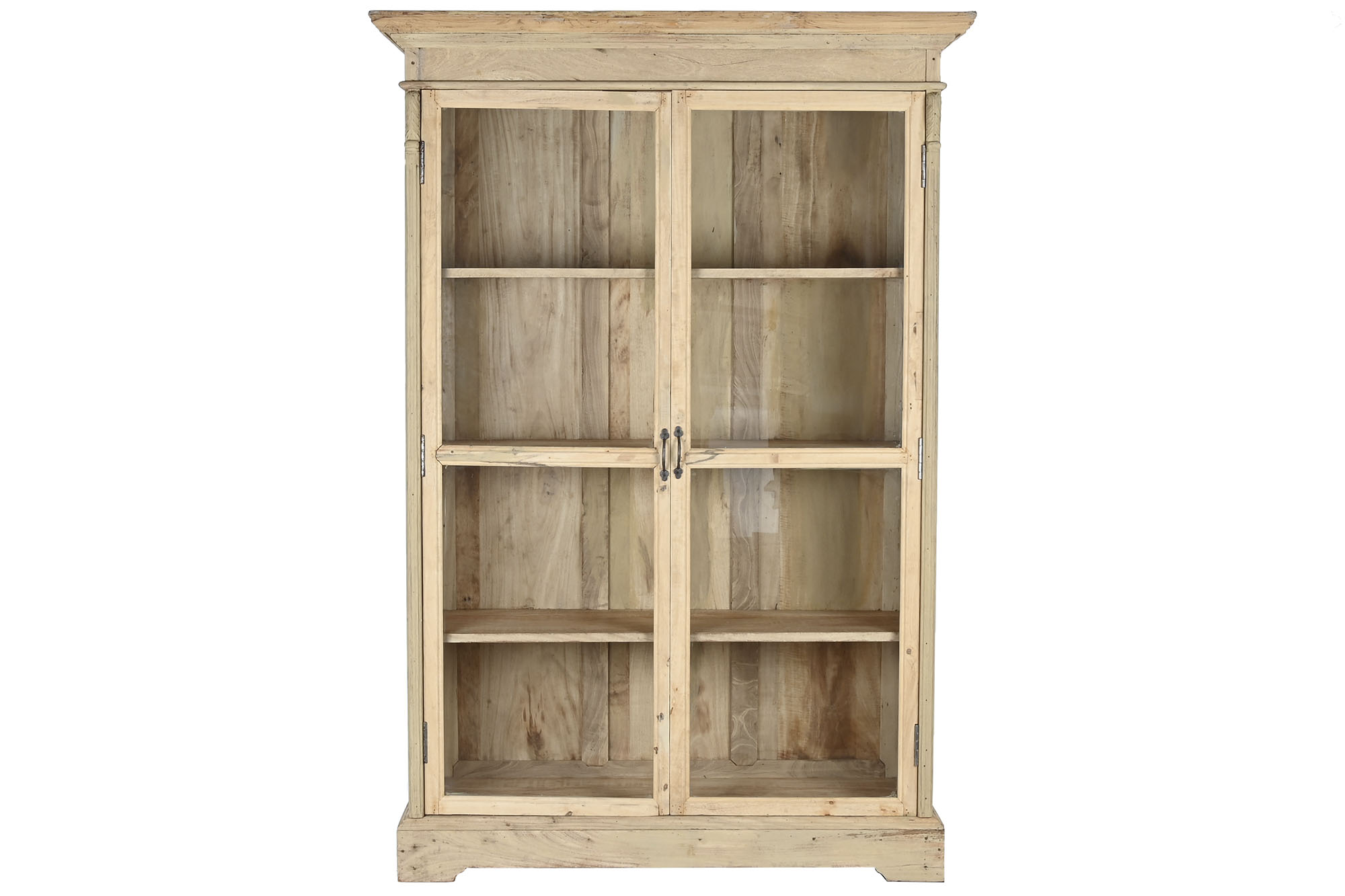 Vitrina madera reciclada 140x55x209 natural