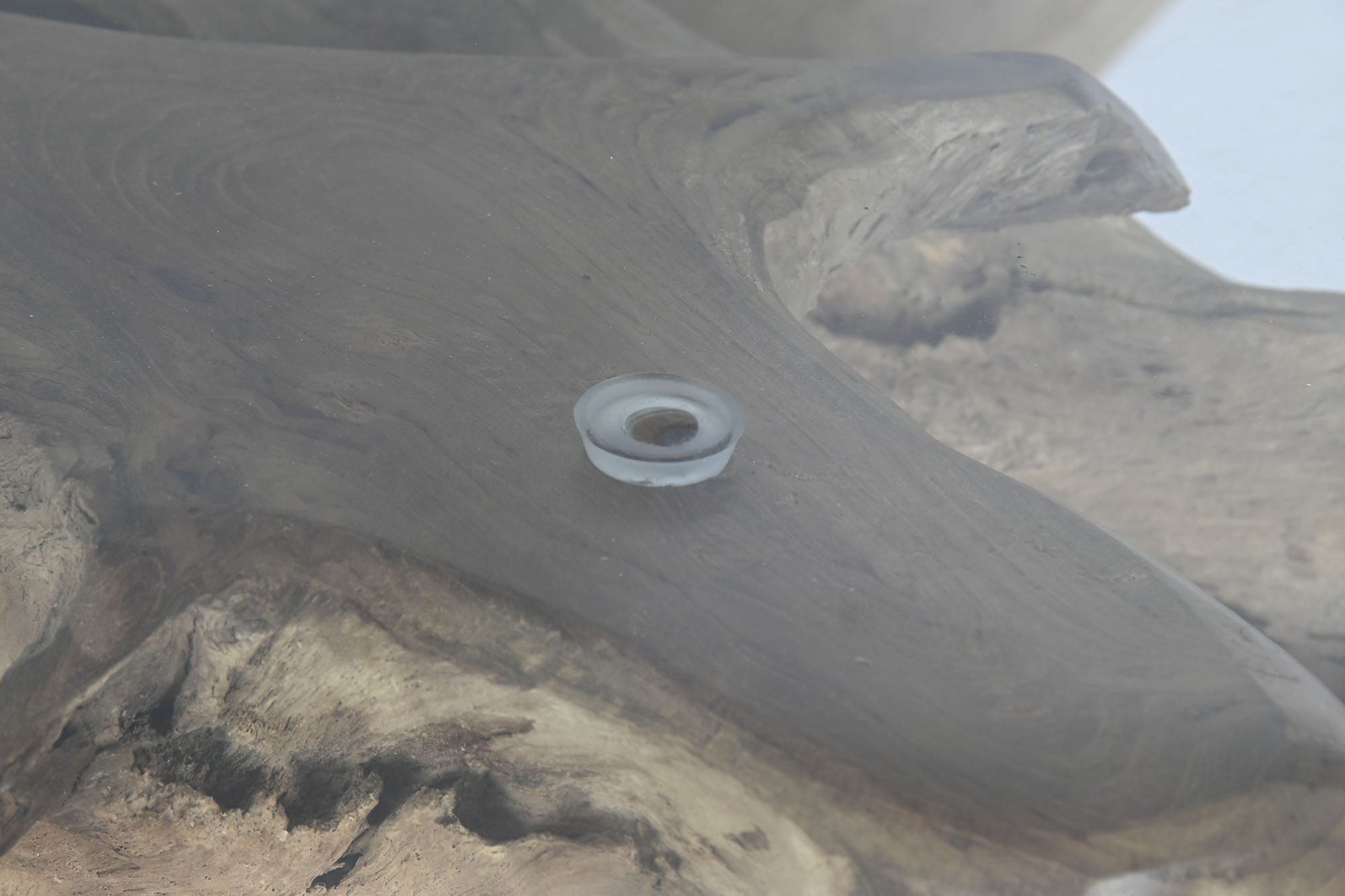 Mesa comedor raiz de teca 160x160x76