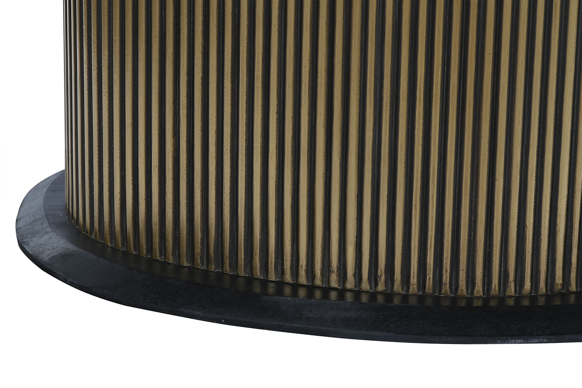 Mesa ovalada comedor laton marmol 200x110x76 negro