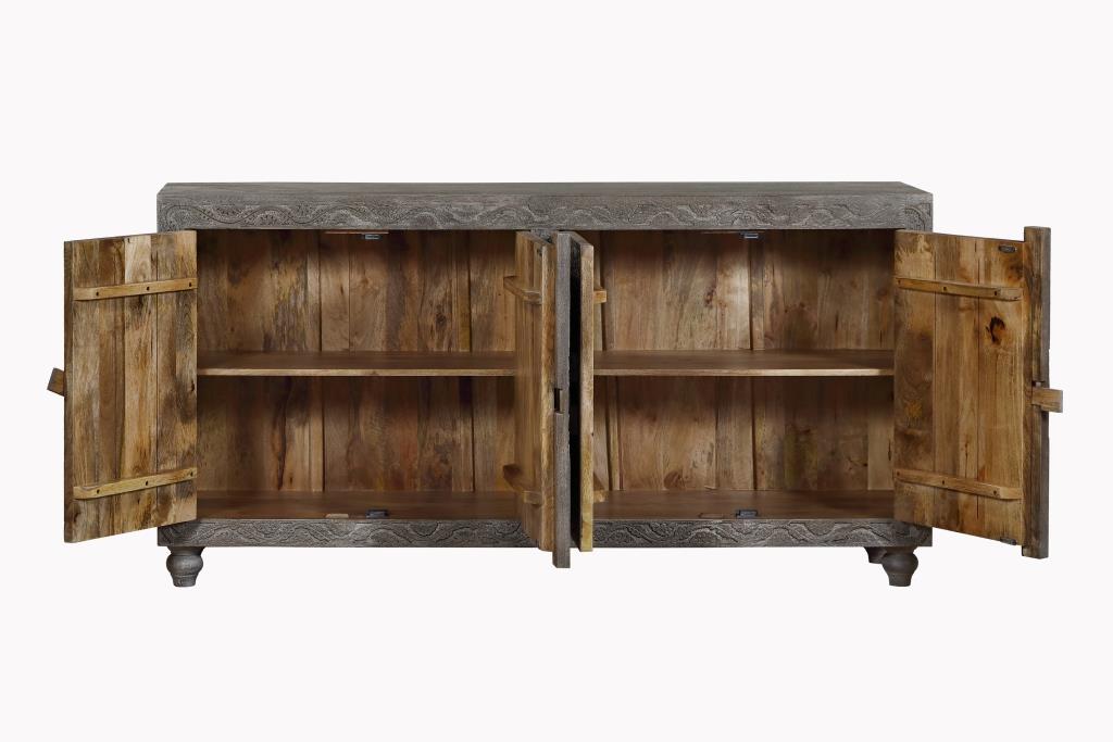 Buffet madera 175x40x90 tallado