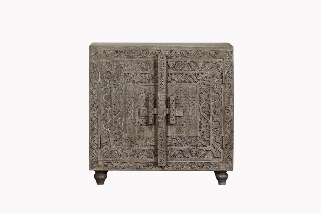 Aparador madera 91x40x90 tallado