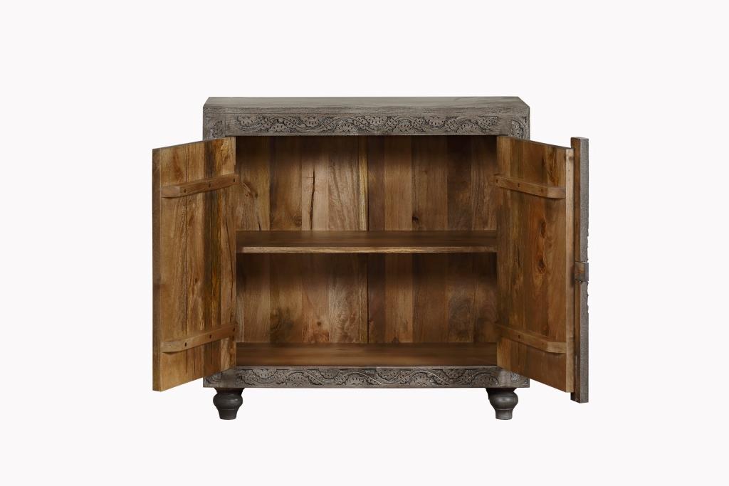 Aparador madera 91x40x90 tallado