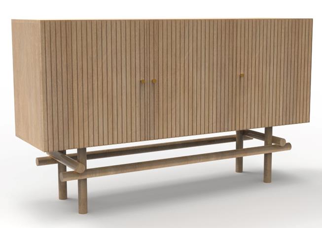 Buffet mango 160x42x95