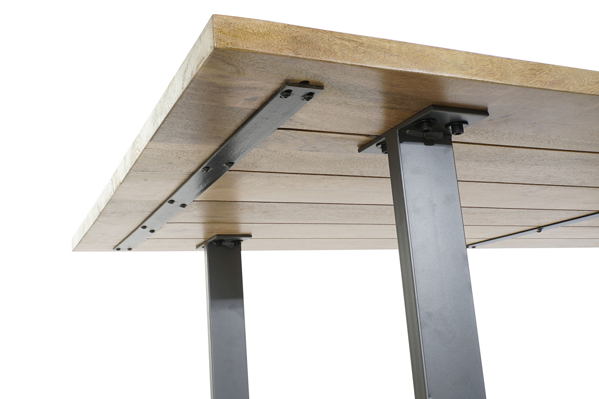 Mesa comedor mango metal 200x100x76 natural