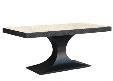 Mesa comedor madera marmol 200x100x76 travertino