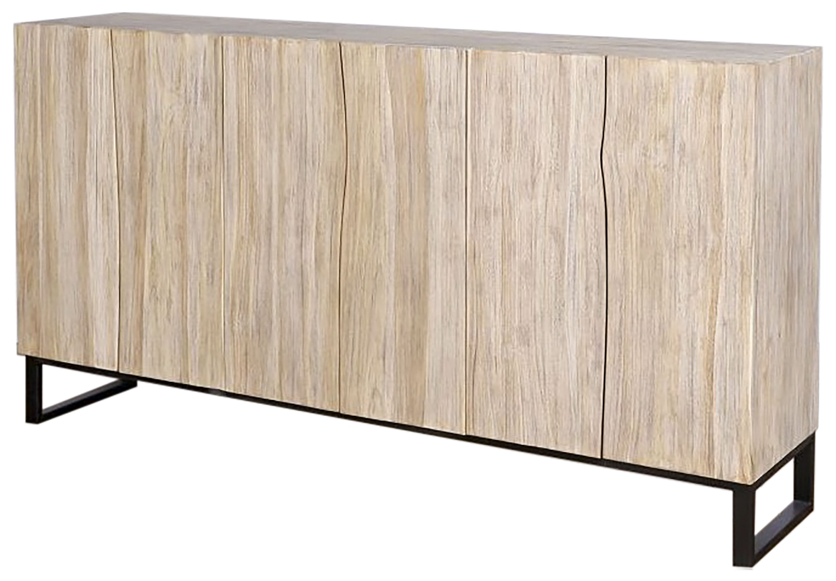 Buffet teca metal 180x40x85