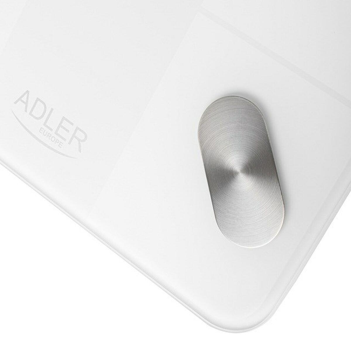 Báscula Digital de Baño Adler AD 8186w Blanco Vidrio templado 180 kg