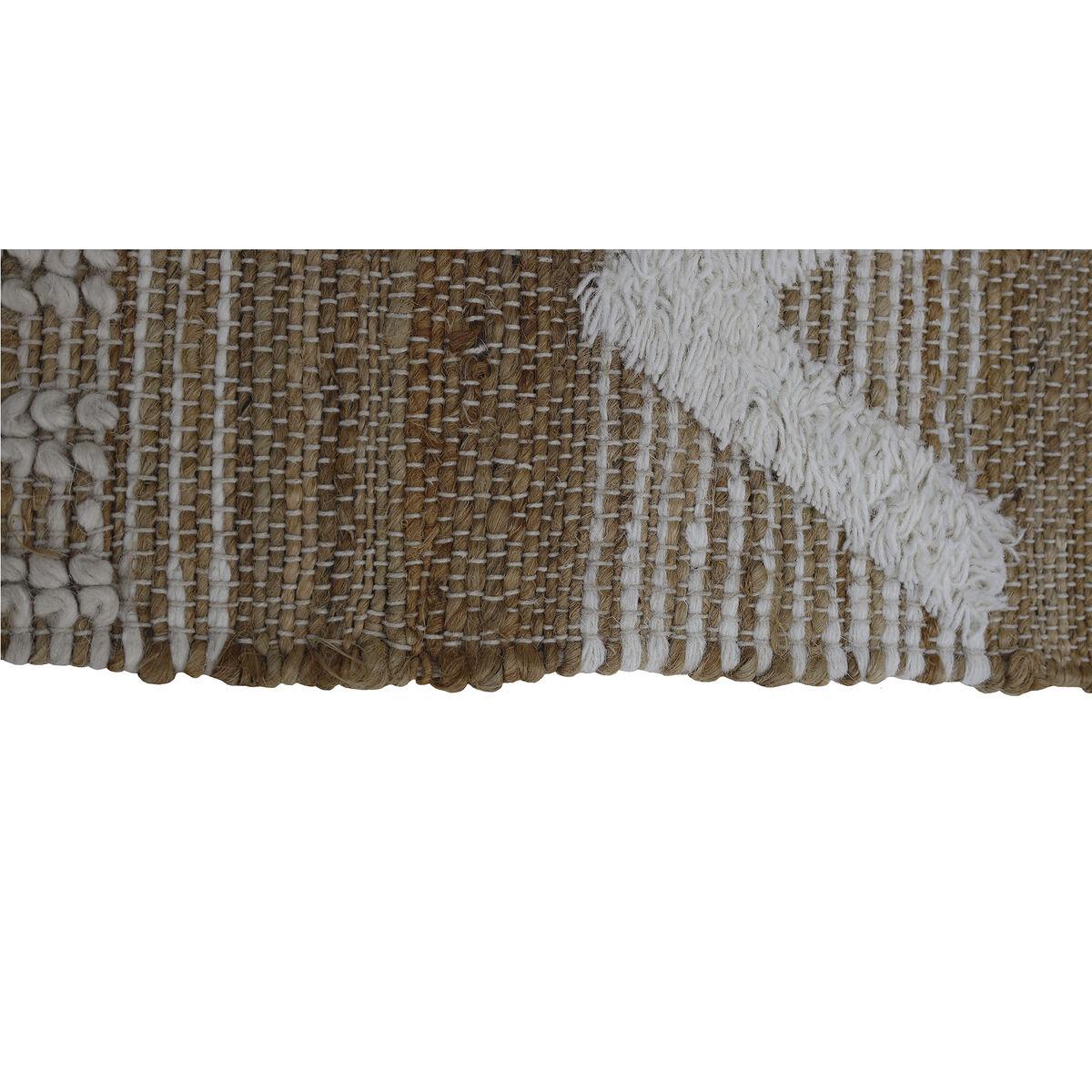 Alfombra Home ESPRIT Blanco Marrón Boho 75 x 175 x 1 cm