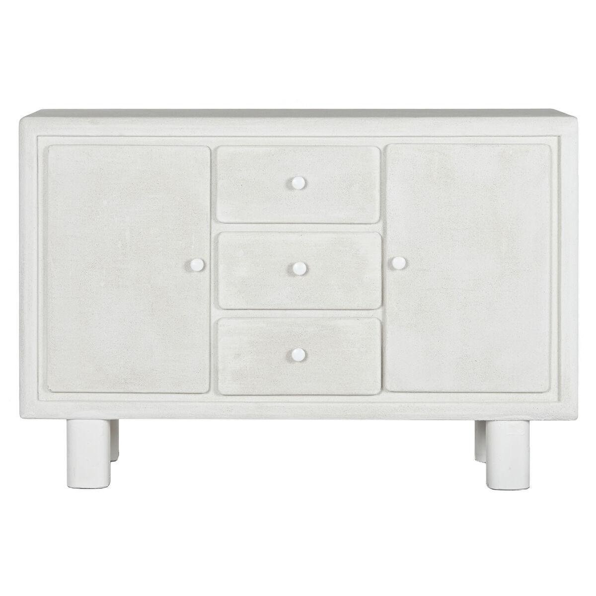 Aparador Home ESPRIT Blanco Abeto Madera MDF 120 x 38 x 80 cm